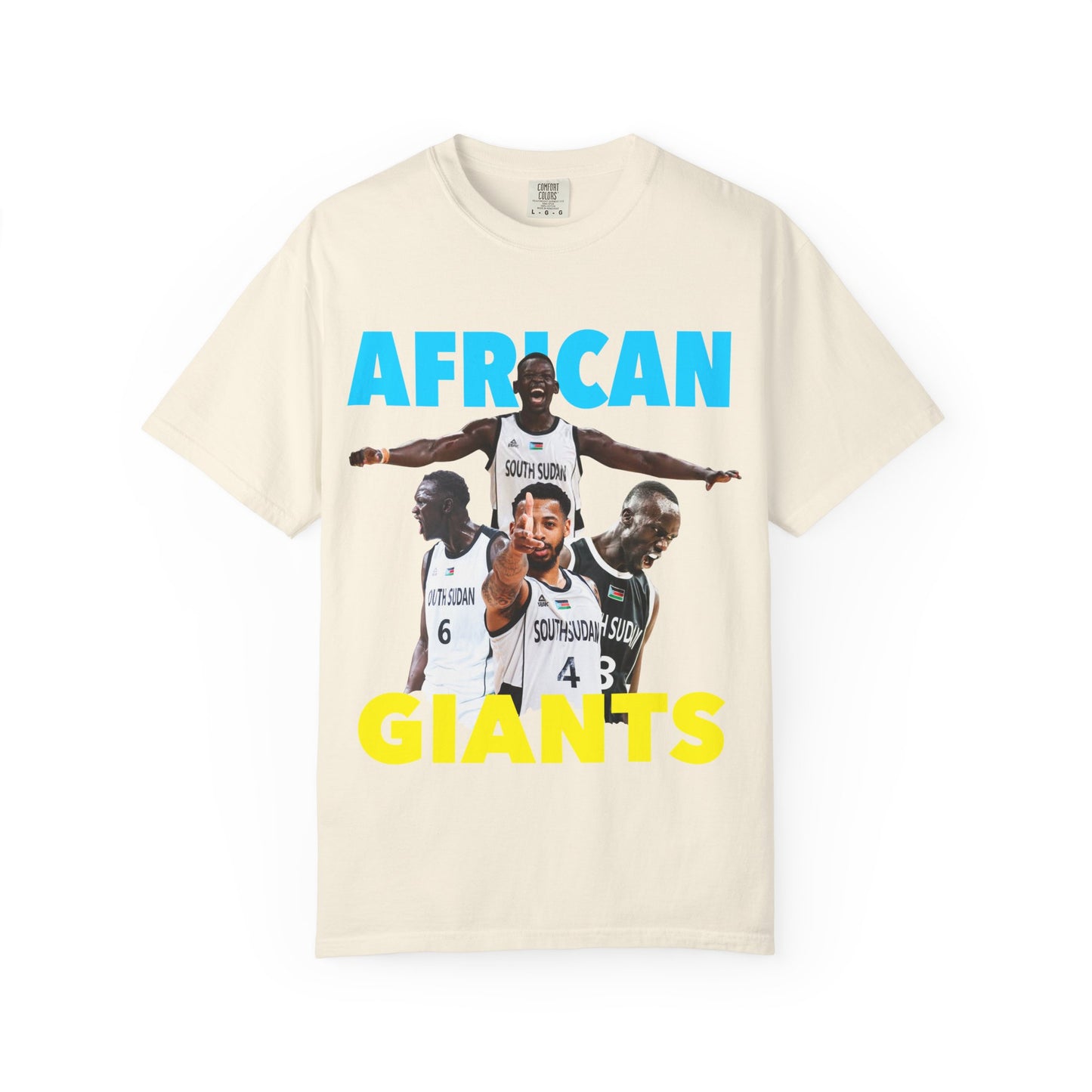 African Giants Unisex Garment-Dyed T-Shirt | Sportswear, Casual Wear, Gift for Athletes, Fan Gear, Statement Tee
