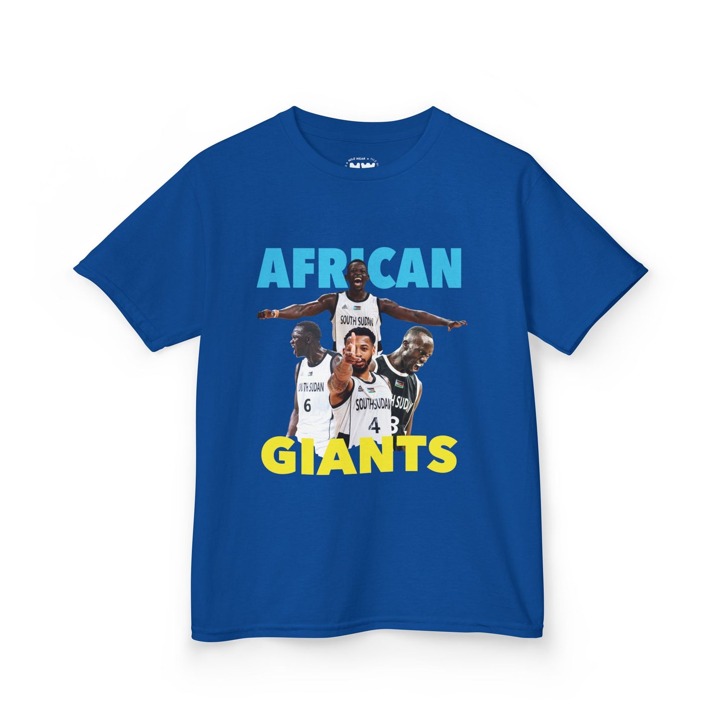 Kids Cotton Tee | African Giants Design, Youth T-Shirt, Sports Apparel, Birthday Gift, Basketball Fanwear, Fun Casual Tee