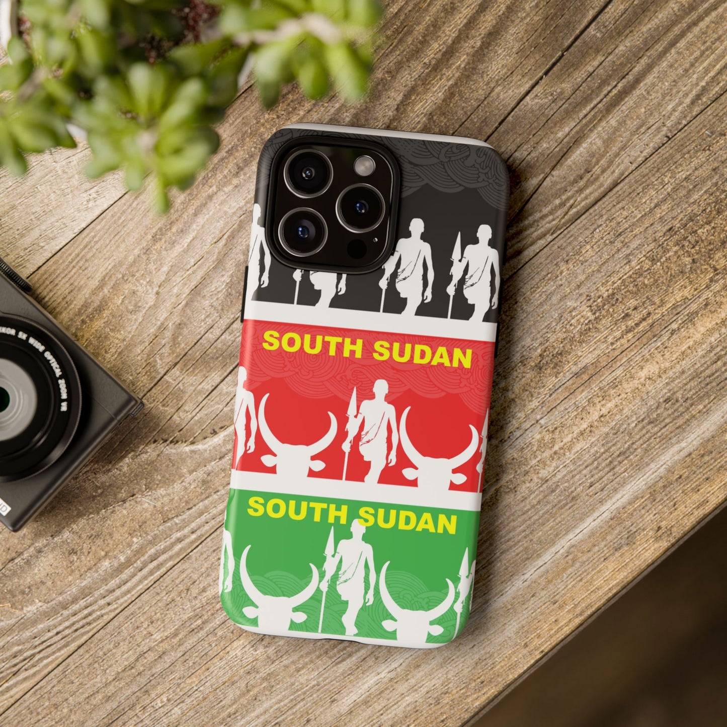 South Sudan Flag Phone Case, Tough Cases for Souvenirs, African Culture Gifts, Unique Phone Accessories, Travel Memento
