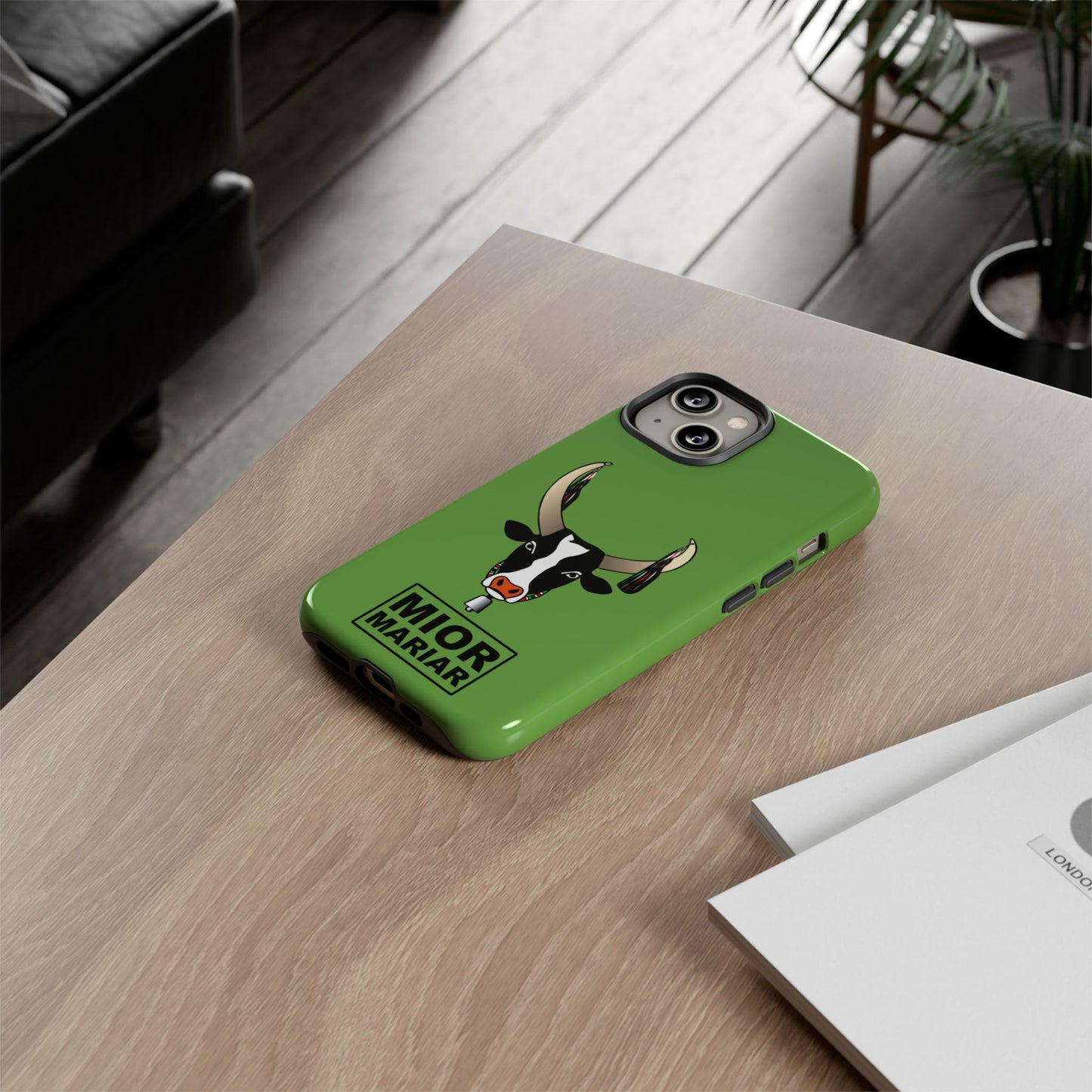 Cow Print Phone Case, Tough Cases for Animal Lovers, Fun Gift for Birthdays, Unique Accessories, Cute Cow Design