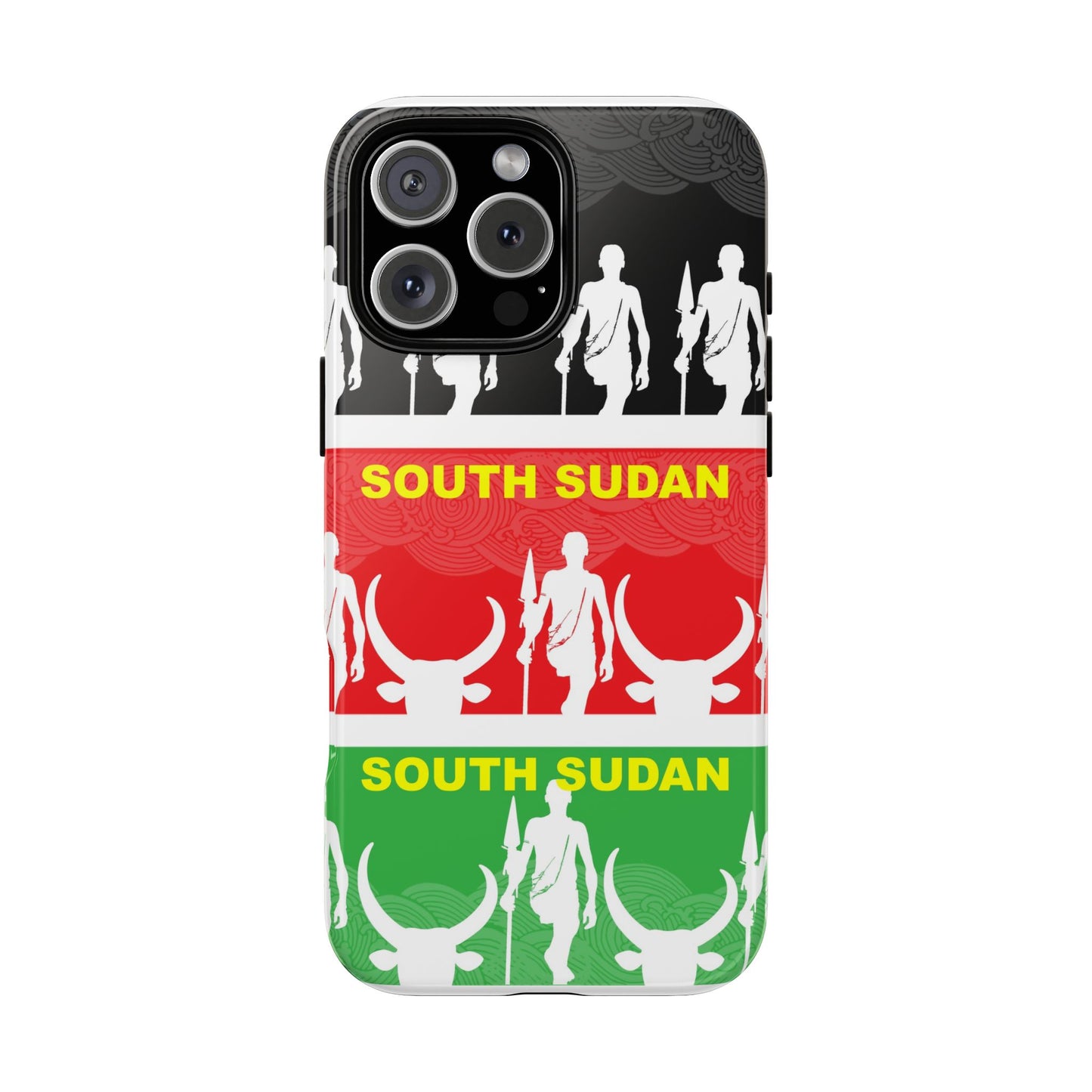 South Sudan Flag Phone Case, Tough Cases for Souvenirs, African Culture Gifts, Unique Phone Accessories, Travel Memento