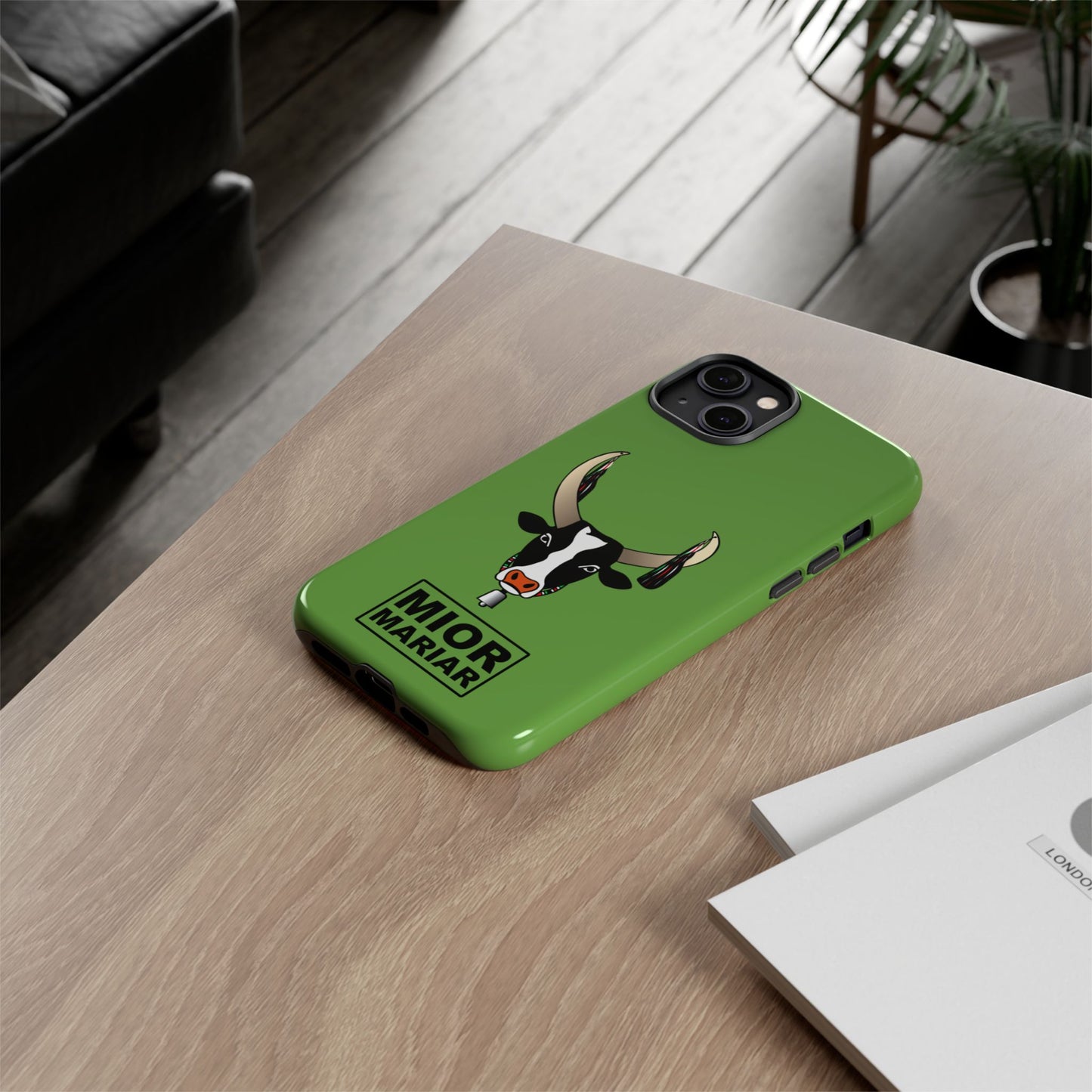 Cow Print Phone Case, Tough Cases for Animal Lovers, Fun Gift for Birthdays, Unique Accessories, Cute Cow Design