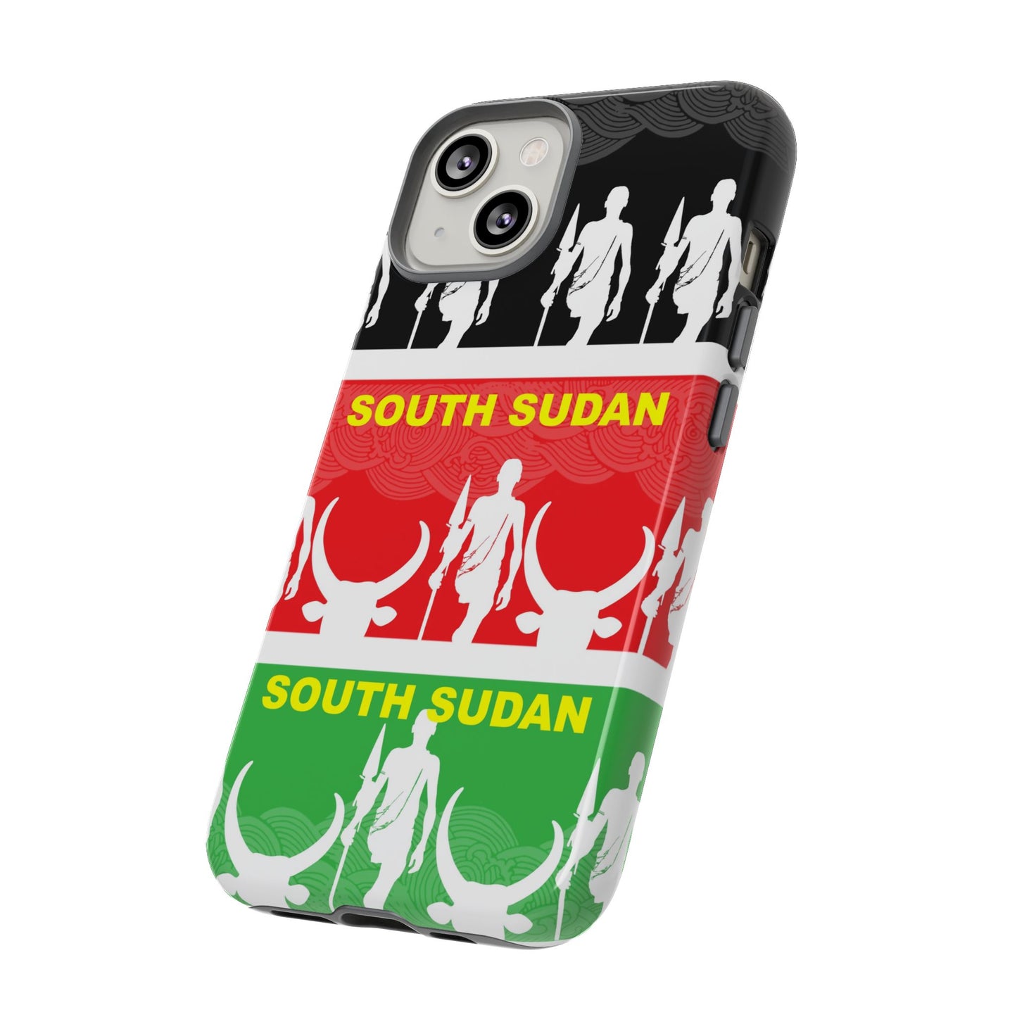 South Sudan Flag Phone Case, Tough Cases for Souvenirs, African Culture Gifts, Unique Phone Accessories, Travel Memento