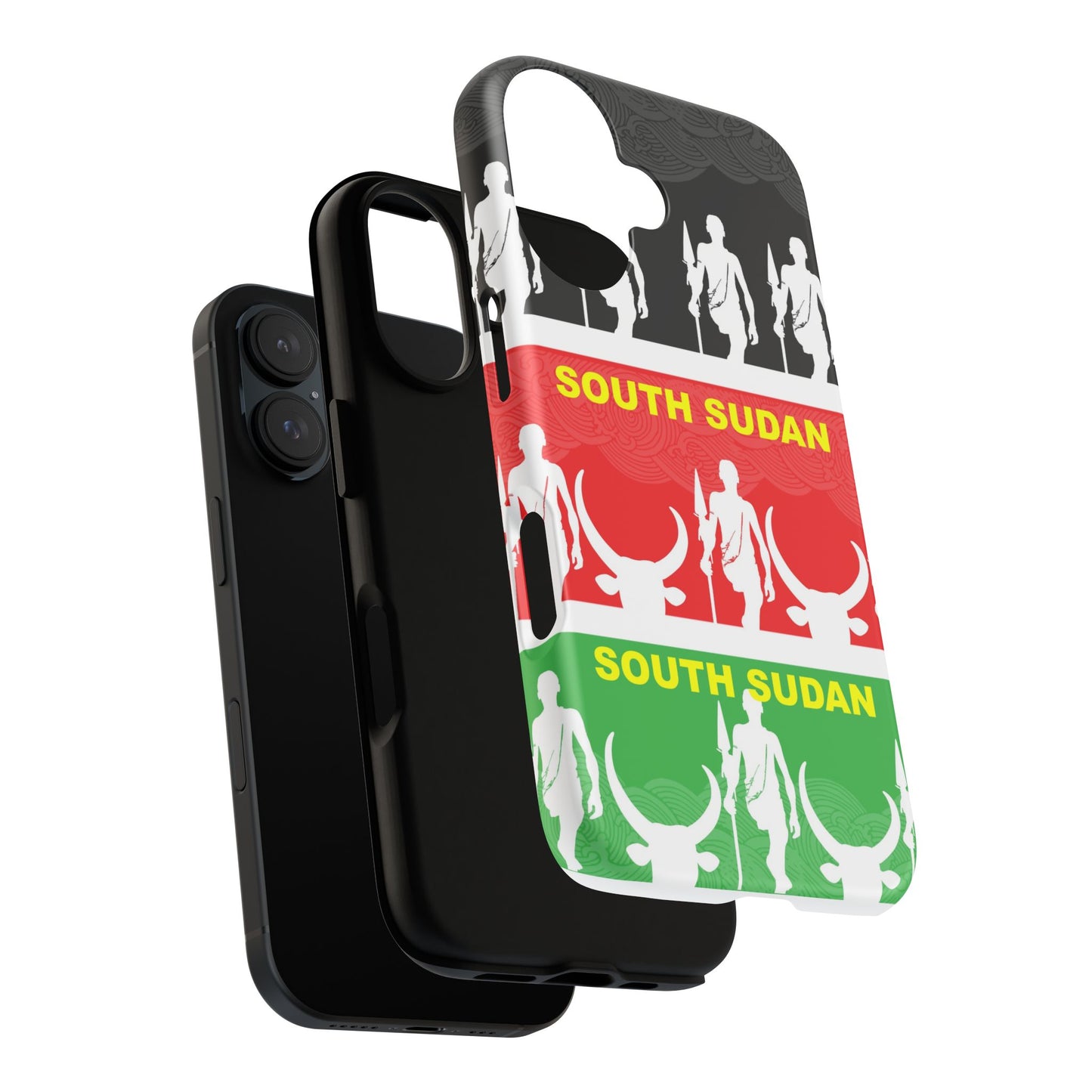South Sudan Flag Phone Case, Tough Cases for Souvenirs, African Culture Gifts, Unique Phone Accessories, Travel Memento