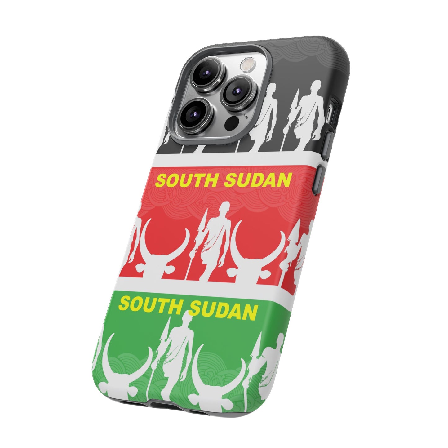 South Sudan Flag Phone Case, Tough Cases for Souvenirs, African Culture Gifts, Unique Phone Accessories, Travel Memento