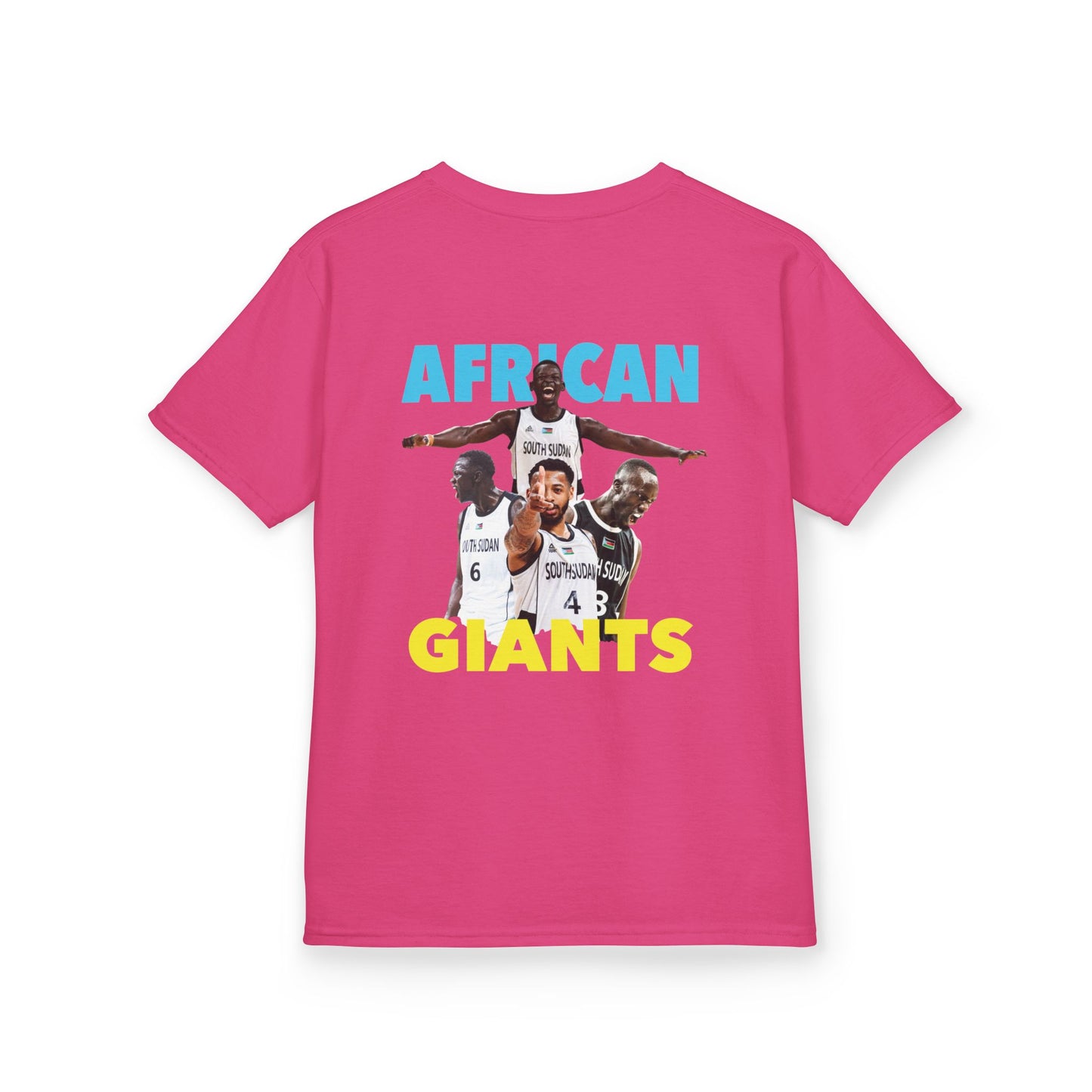 Kids Cotton Tee | African Giants Design, Youth T-Shirt, Sports Apparel, Birthday Gift, Basketball Fanwear, Fun Casual Tee