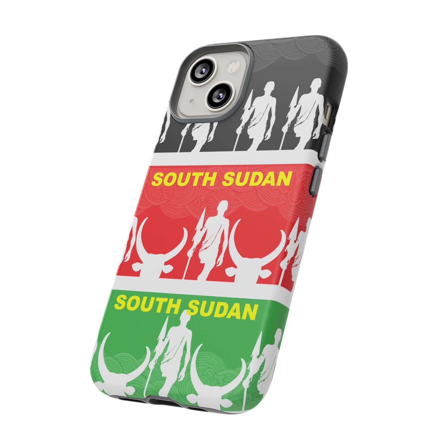 South Sudan Flag Phone Case, Tough Cases for Souvenirs, African Culture Gifts, Unique Phone Accessories, Travel Memento