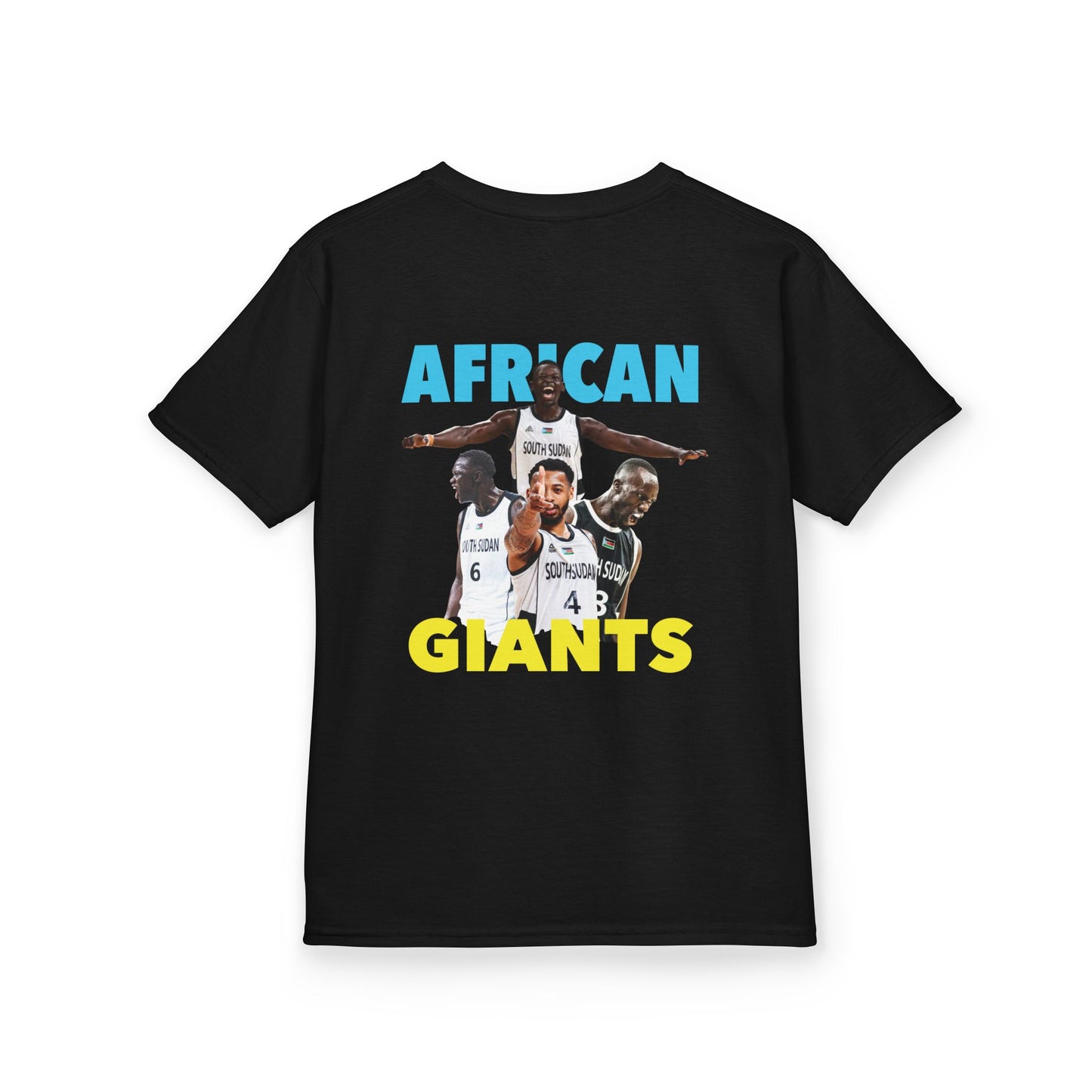 Kids Cotton Tee | African Giants Design, Youth T-Shirt, Sports Apparel, Birthday Gift, Basketball Fanwear, Fun Casual Tee