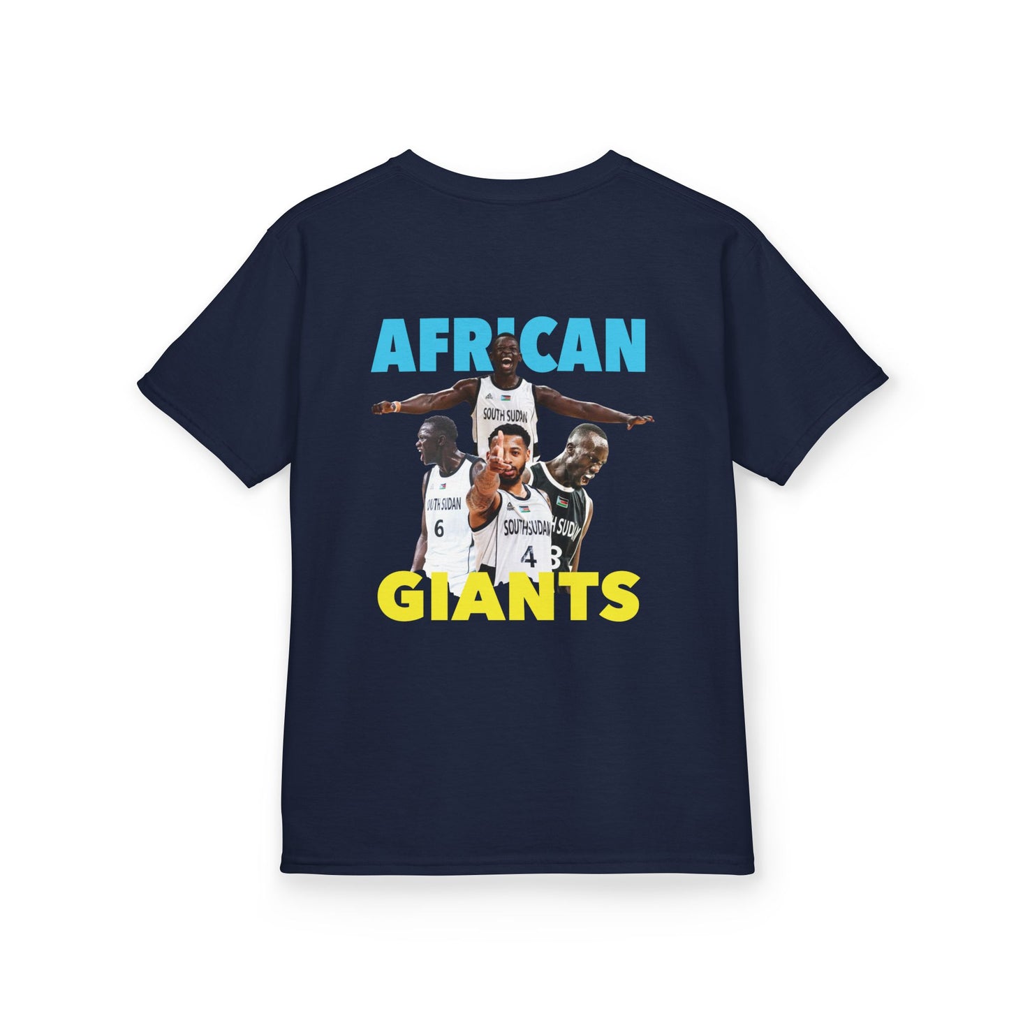 Kids Cotton Tee | African Giants Design, Youth T-Shirt, Sports Apparel, Birthday Gift, Basketball Fanwear, Fun Casual Tee