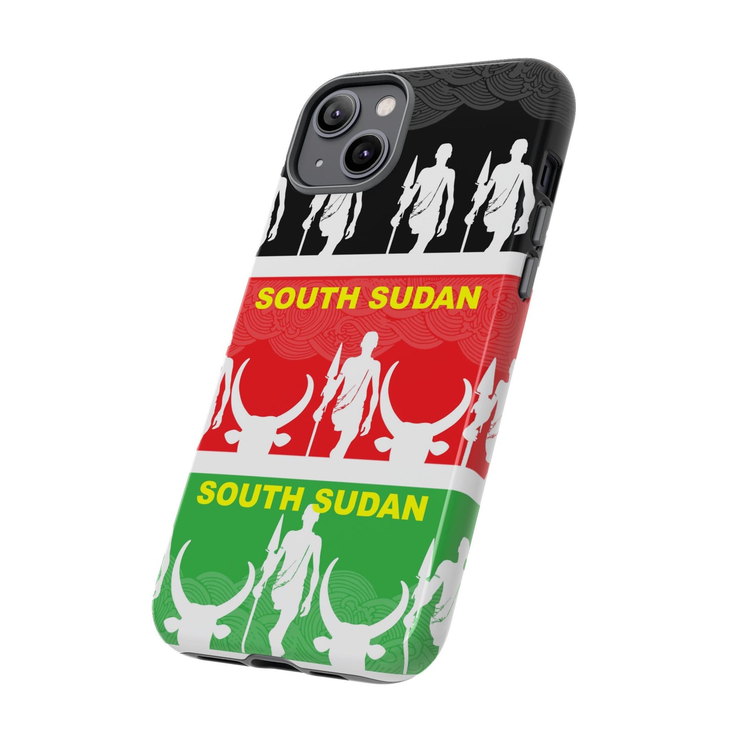 South Sudan Flag Phone Case, Tough Cases for Souvenirs, African Culture Gifts, Unique Phone Accessories, Travel Memento