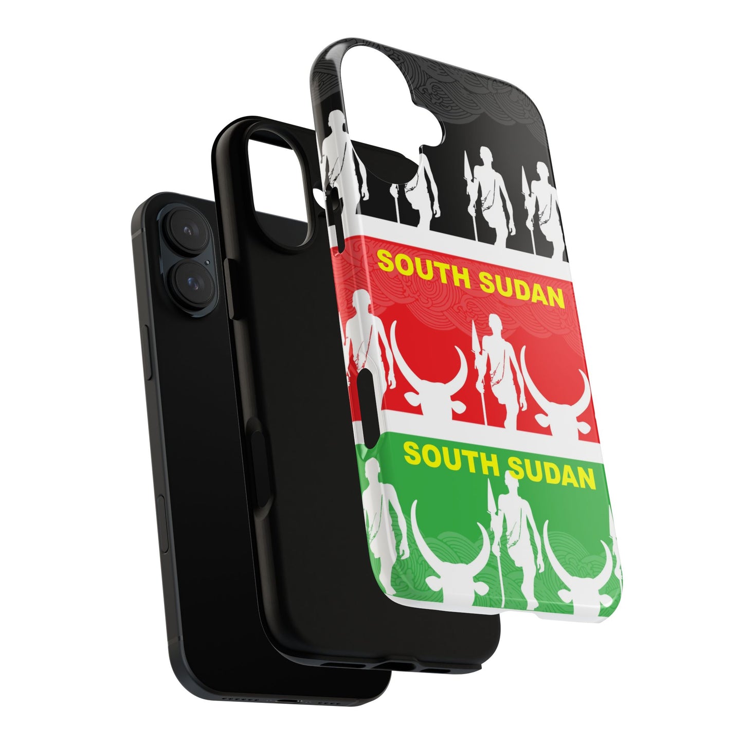 South Sudan Flag Phone Case, Tough Cases for Souvenirs, African Culture Gifts, Unique Phone Accessories, Travel Memento
