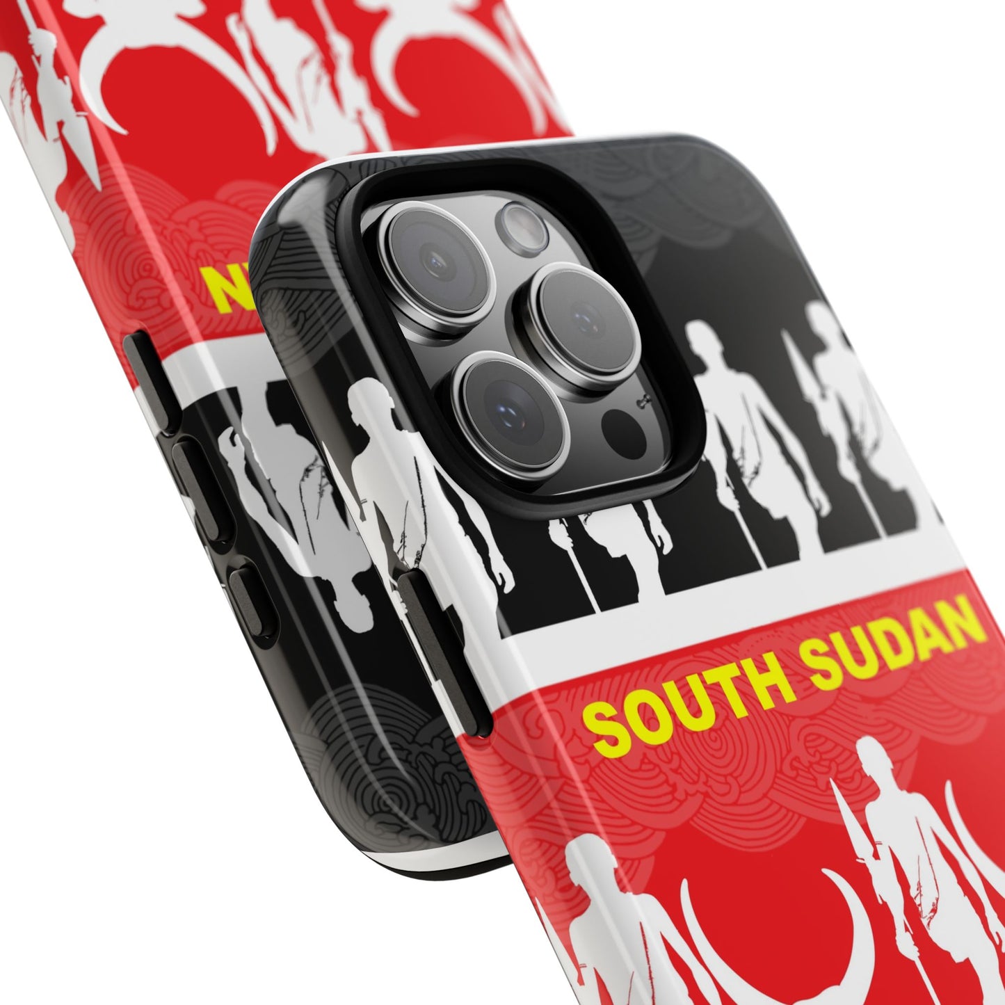 South Sudan Flag Phone Case, Tough Cases for Souvenirs, African Culture Gifts, Unique Phone Accessories, Travel Memento