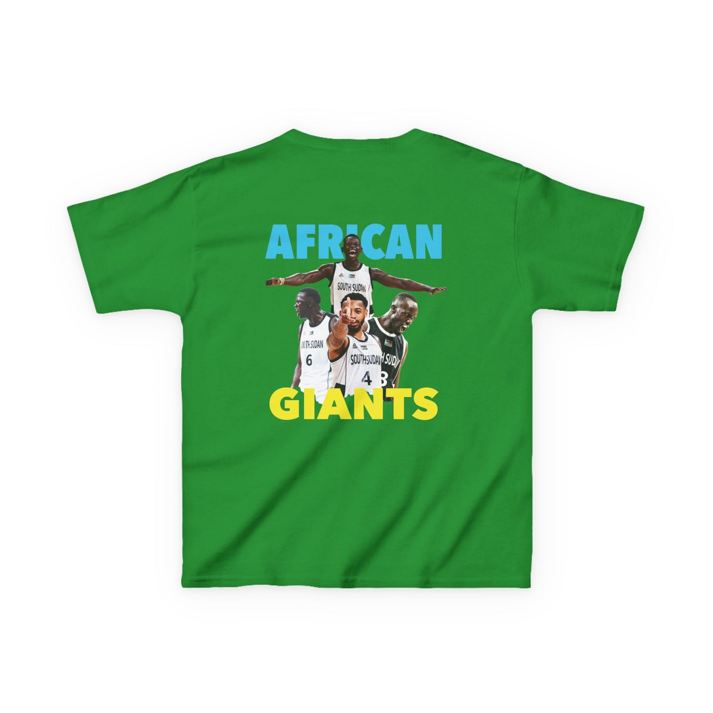 Kids Cotton Tee | African Giants Design, Youth T-Shirt, Sports Apparel, Birthday Gift, Basketball Fanwear, Fun Casual Tee