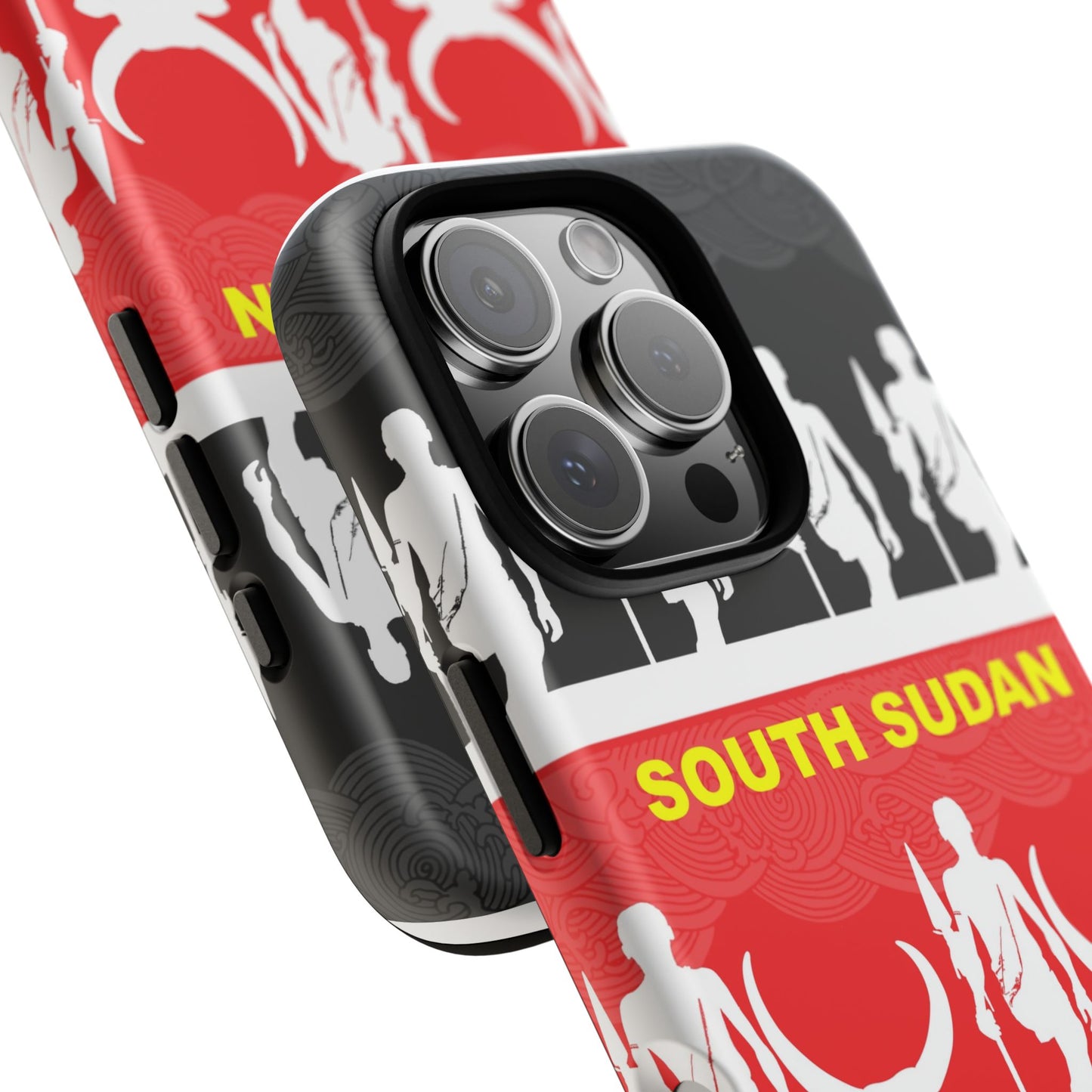 South Sudan Flag Phone Case, Tough Cases for Souvenirs, African Culture Gifts, Unique Phone Accessories, Travel Memento