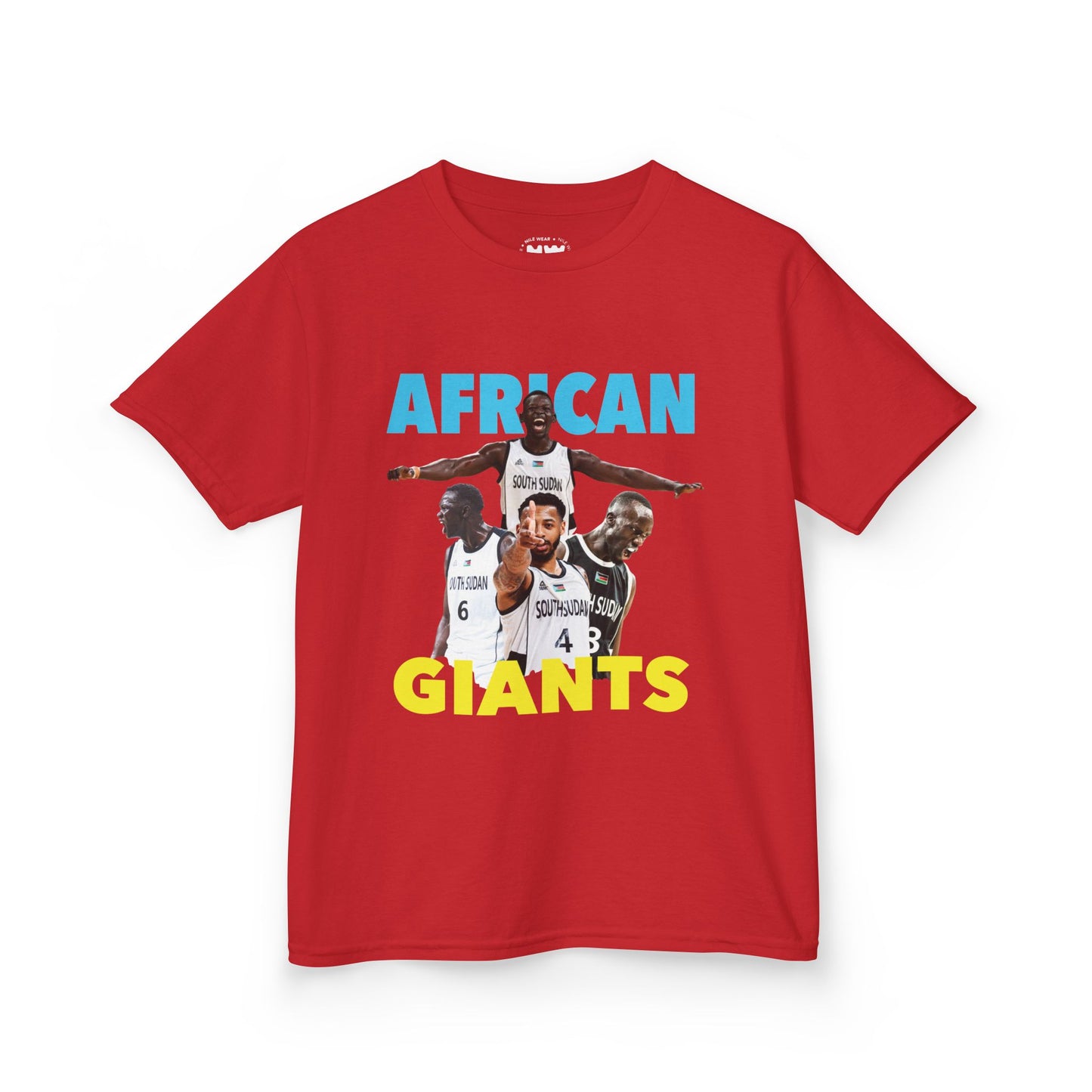 Kids Cotton Tee | African Giants Design, Youth T-Shirt, Sports Apparel, Birthday Gift, Basketball Fanwear, Fun Casual Tee
