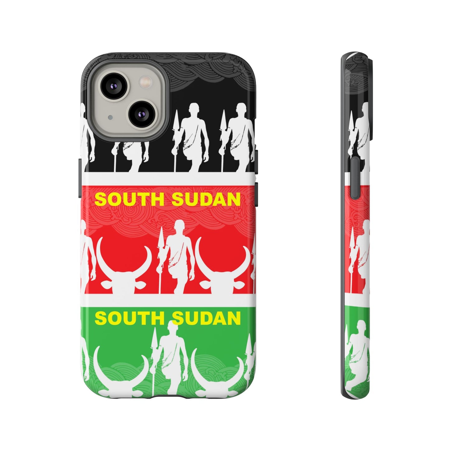 South Sudan Flag Phone Case, Tough Cases for Souvenirs, African Culture Gifts, Unique Phone Accessories, Travel Memento