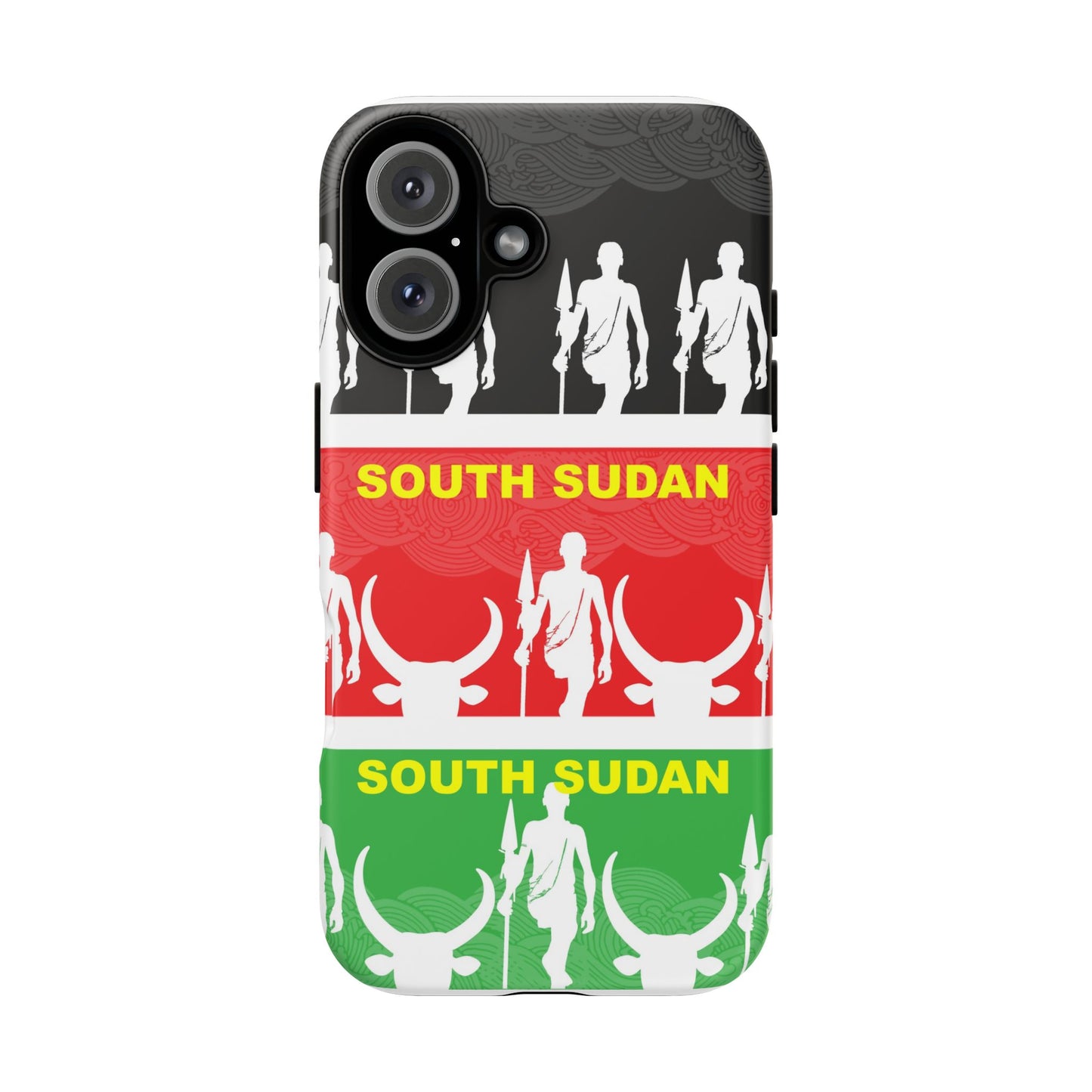 South Sudan Flag Phone Case, Tough Cases for Souvenirs, African Culture Gifts, Unique Phone Accessories, Travel Memento
