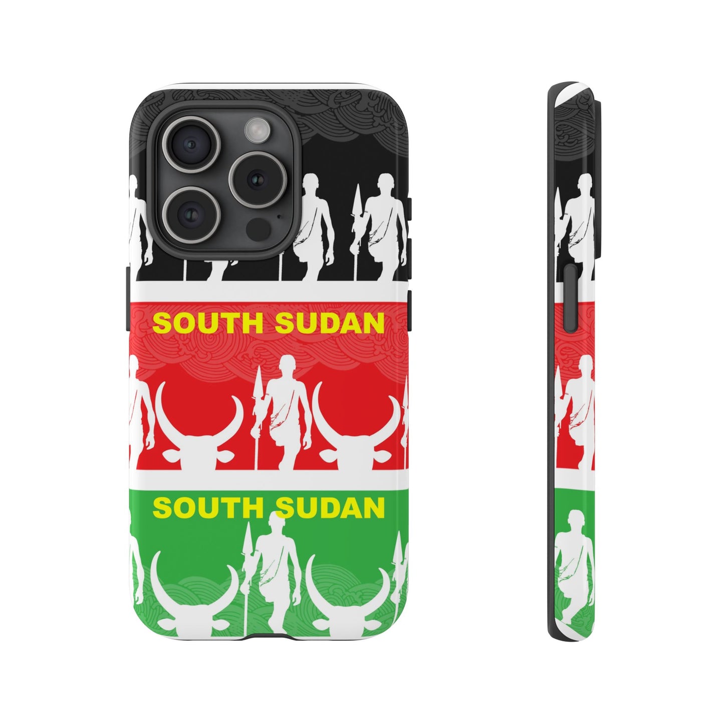 South Sudan Flag Phone Case, Tough Cases for Souvenirs, African Culture Gifts, Unique Phone Accessories, Travel Memento