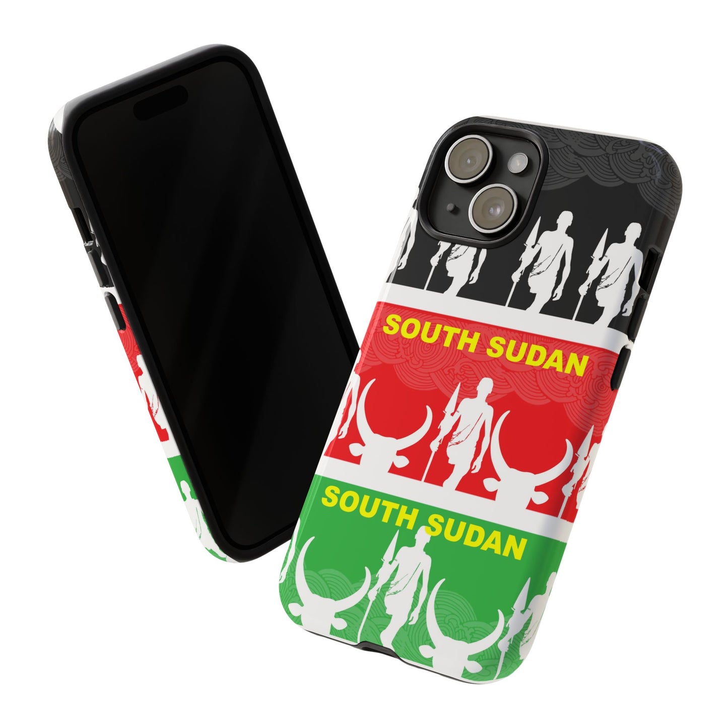 South Sudan Flag Phone Case, Tough Cases for Souvenirs, African Culture Gifts, Unique Phone Accessories, Travel Memento
