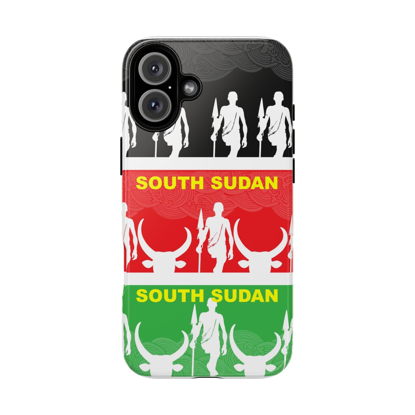 South Sudan Flag Phone Case, Tough Cases for Souvenirs, African Culture Gifts, Unique Phone Accessories, Travel Memento