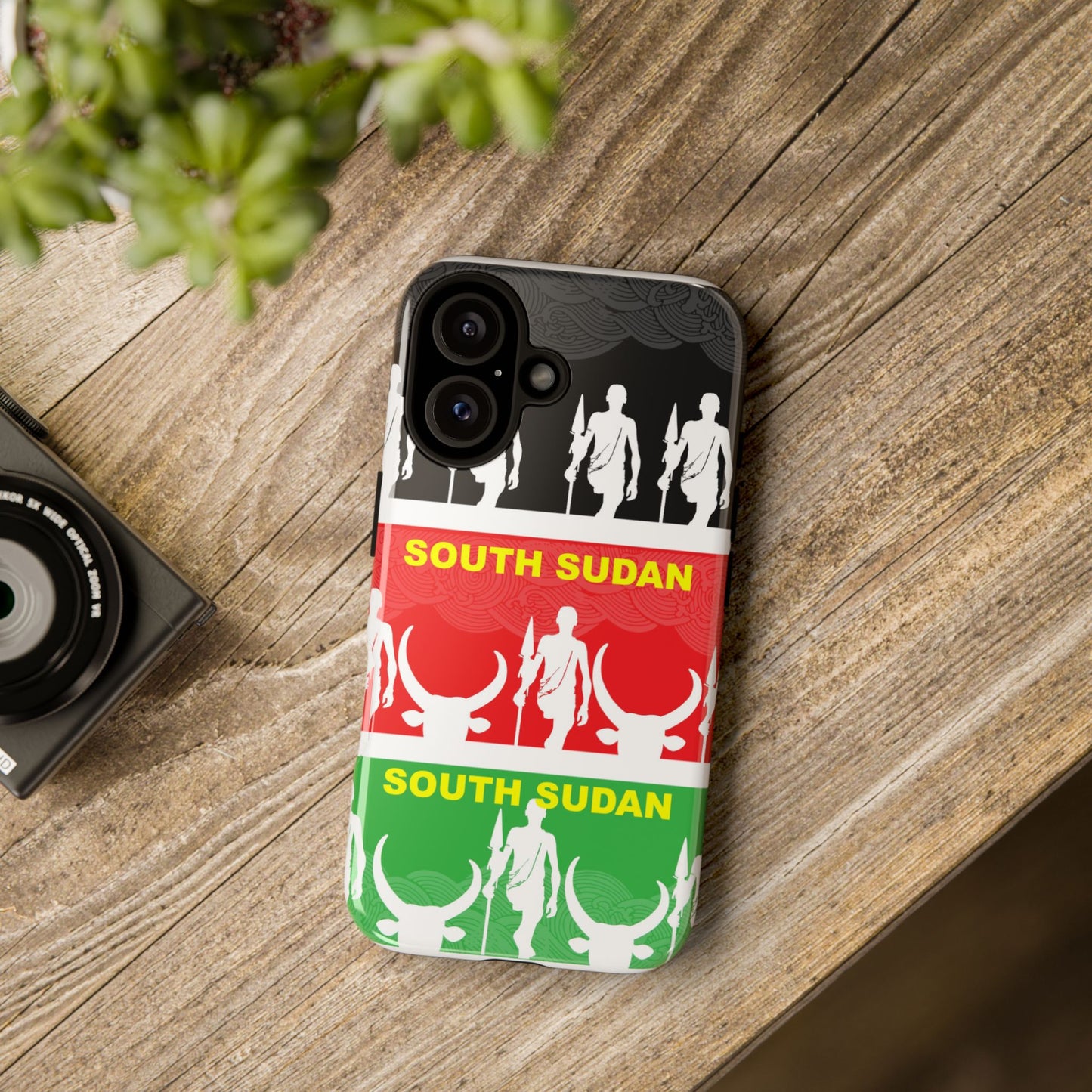 South Sudan Flag Phone Case, Tough Cases for Souvenirs, African Culture Gifts, Unique Phone Accessories, Travel Memento