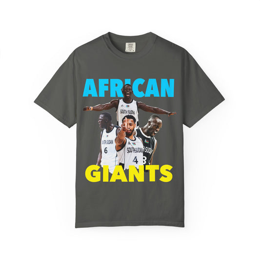 African Giants Unisex Garment-Dyed T-Shirt | Sportswear, Casual Wear, Gift for Athletes, Fan Gear, Statement Tee