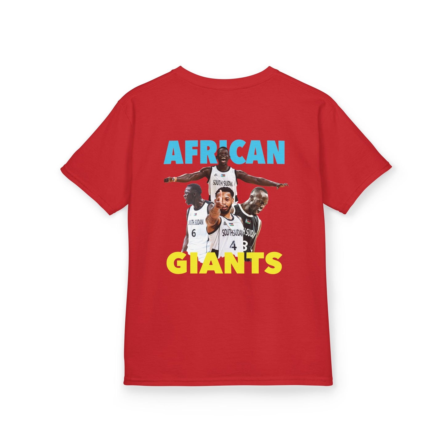 Kids Cotton Tee | African Giants Design, Youth T-Shirt, Sports Apparel, Birthday Gift, Basketball Fanwear, Fun Casual Tee