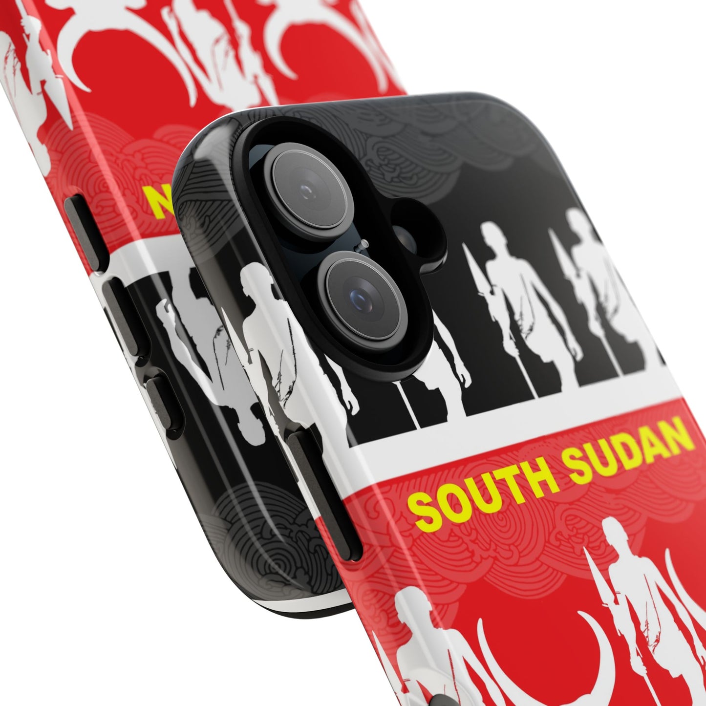 South Sudan Flag Phone Case, Tough Cases for Souvenirs, African Culture Gifts, Unique Phone Accessories, Travel Memento