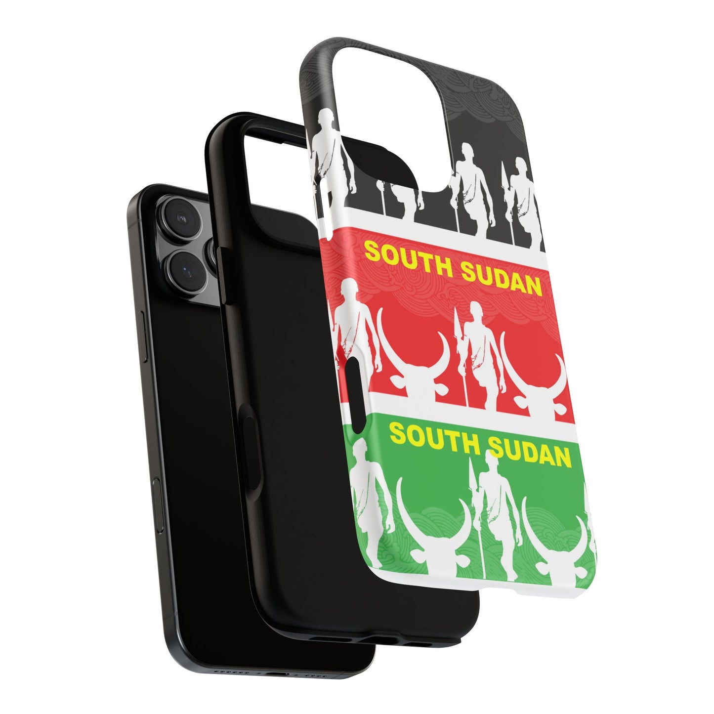 South Sudan Flag Phone Case, Tough Cases for Souvenirs, African Culture Gifts, Unique Phone Accessories, Travel Memento
