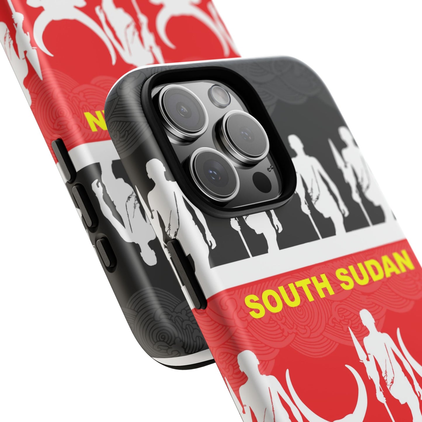 South Sudan Flag Phone Case, Tough Cases for Souvenirs, African Culture Gifts, Unique Phone Accessories, Travel Memento