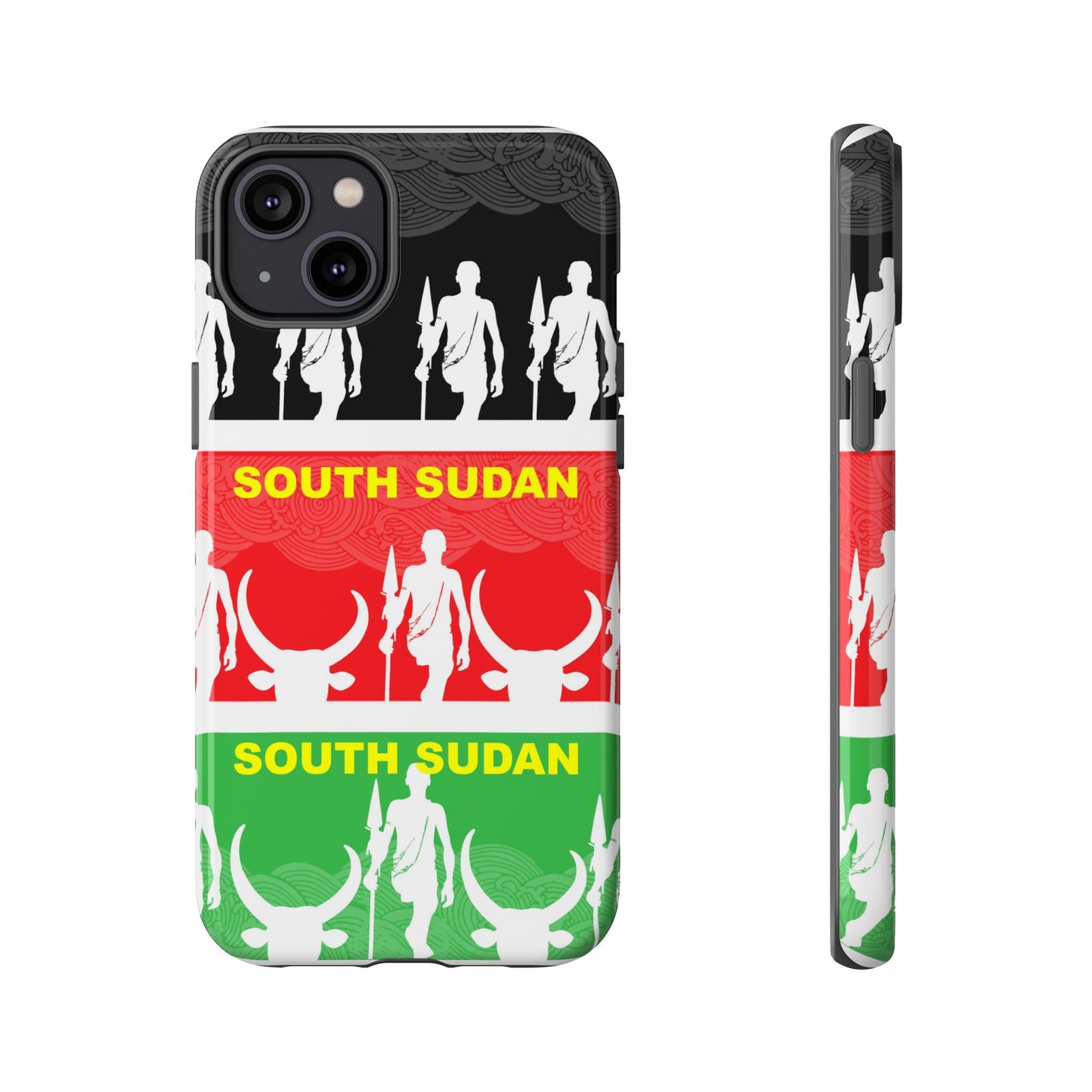 South Sudan Flag Phone Case, Tough Cases for Souvenirs, African Culture Gifts, Unique Phone Accessories, Travel Memento