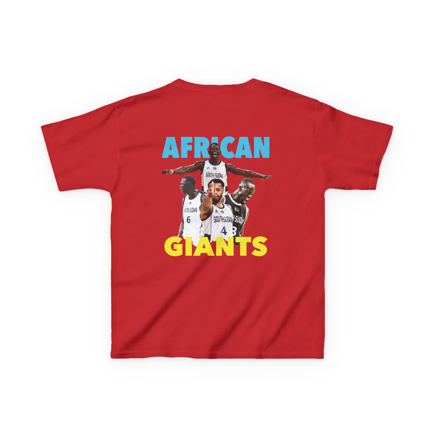 Kids Cotton Tee | African Giants Design, Youth T-Shirt, Sports Apparel, Birthday Gift, Basketball Fanwear, Fun Casual Tee
