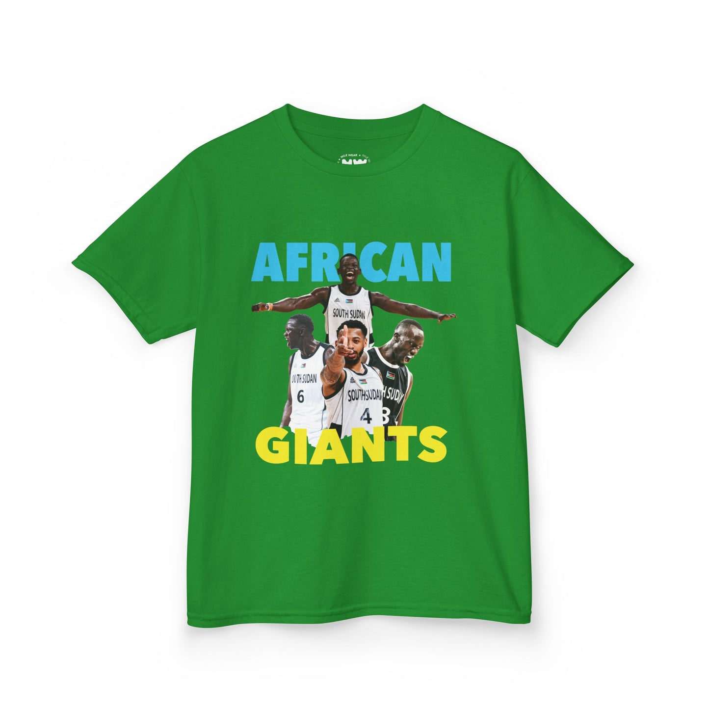 Kids Cotton Tee | African Giants Design, Youth T-Shirt, Sports Apparel, Birthday Gift, Basketball Fanwear, Fun Casual Tee