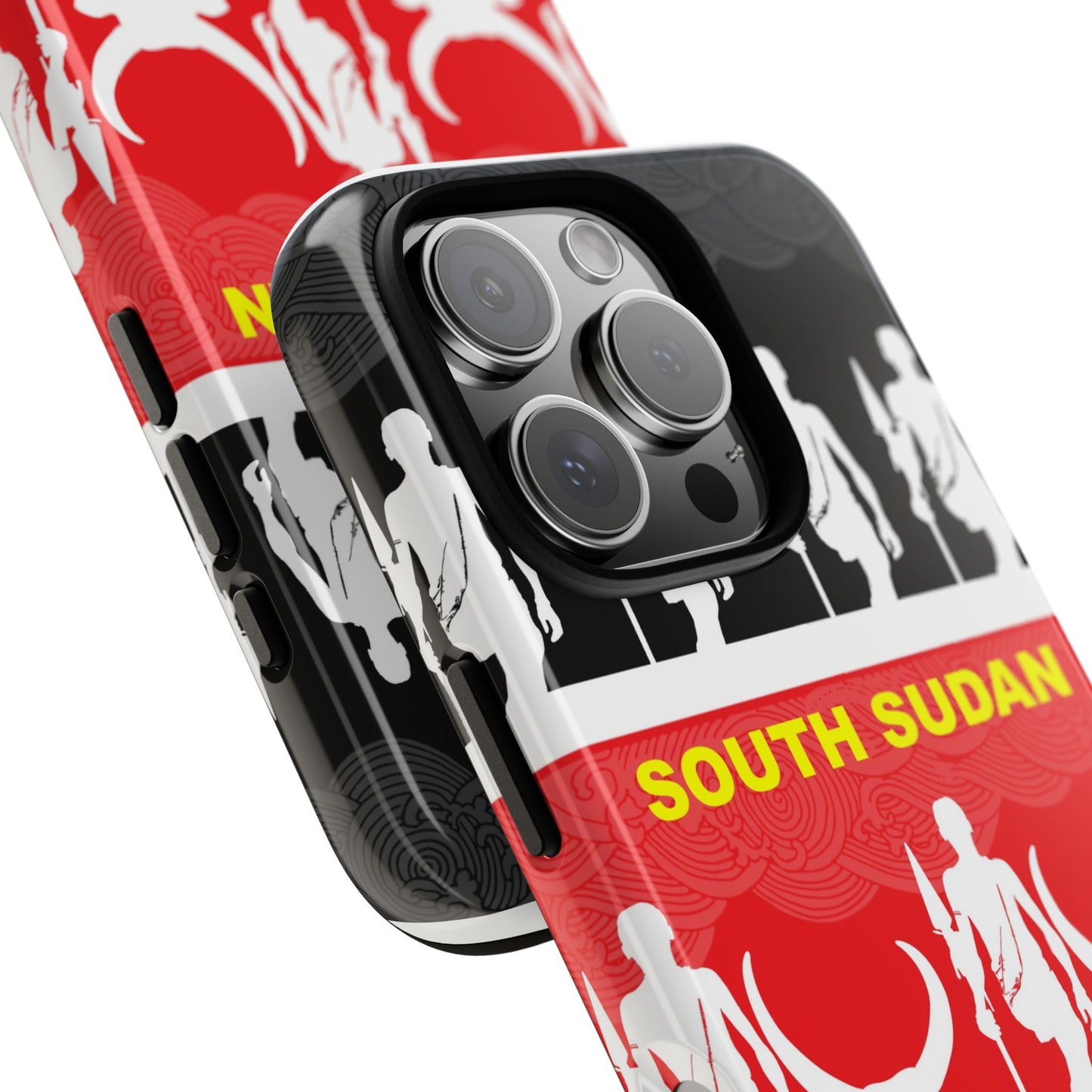 South Sudan Flag Phone Case, Tough Cases for Souvenirs, African Culture Gifts, Unique Phone Accessories, Travel Memento