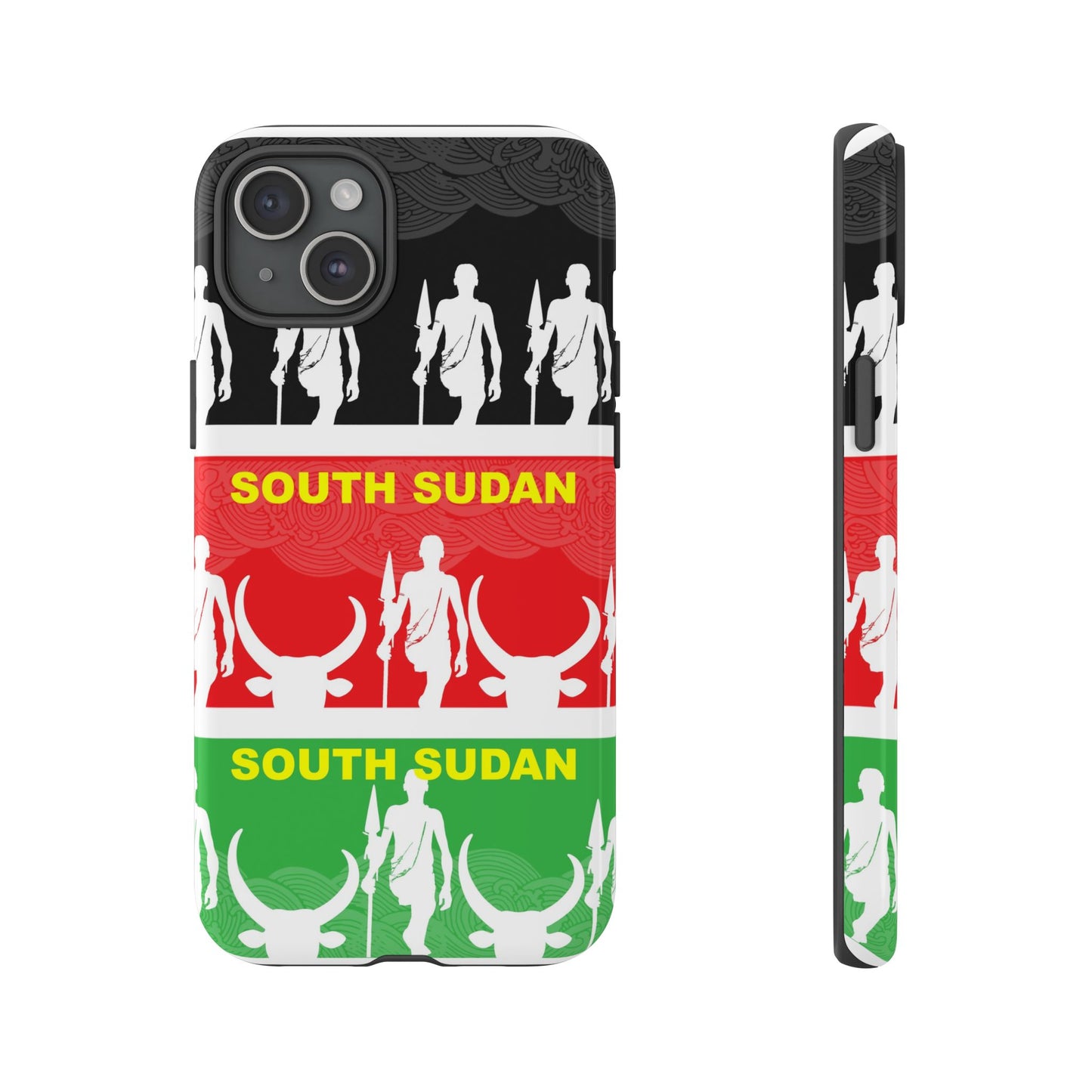South Sudan Flag Phone Case, Tough Cases for Souvenirs, African Culture Gifts, Unique Phone Accessories, Travel Memento