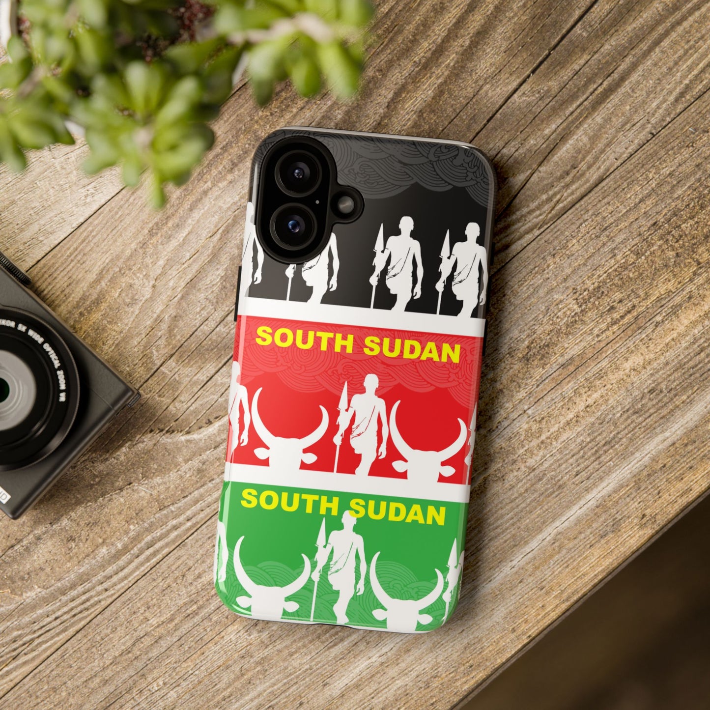 South Sudan Flag Phone Case, Tough Cases for Souvenirs, African Culture Gifts, Unique Phone Accessories, Travel Memento