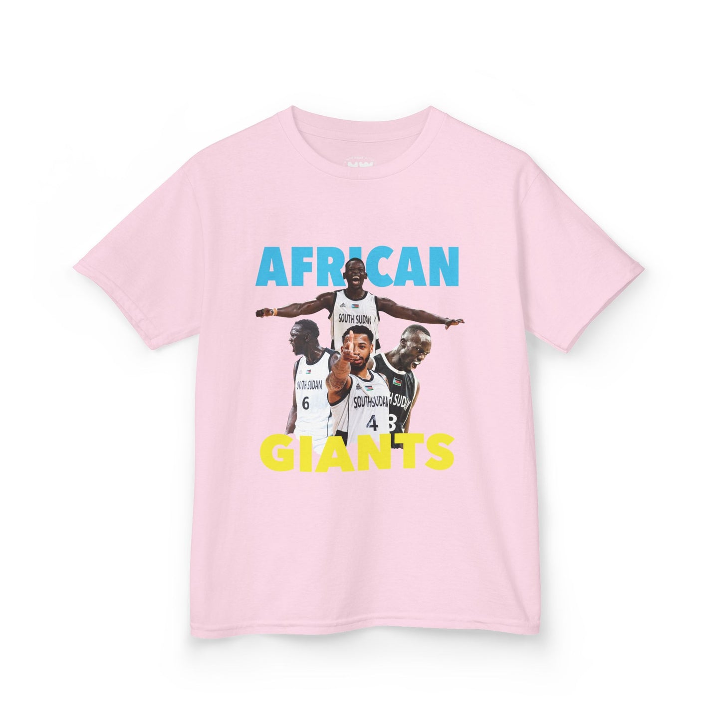 Kids Cotton Tee | African Giants Design, Youth T-Shirt, Sports Apparel, Birthday Gift, Basketball Fanwear, Fun Casual Tee