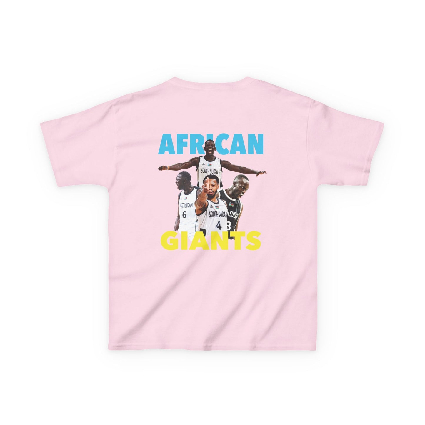Kids Cotton Tee | African Giants Design, Youth T-Shirt, Sports Apparel, Birthday Gift, Basketball Fanwear, Fun Casual Tee