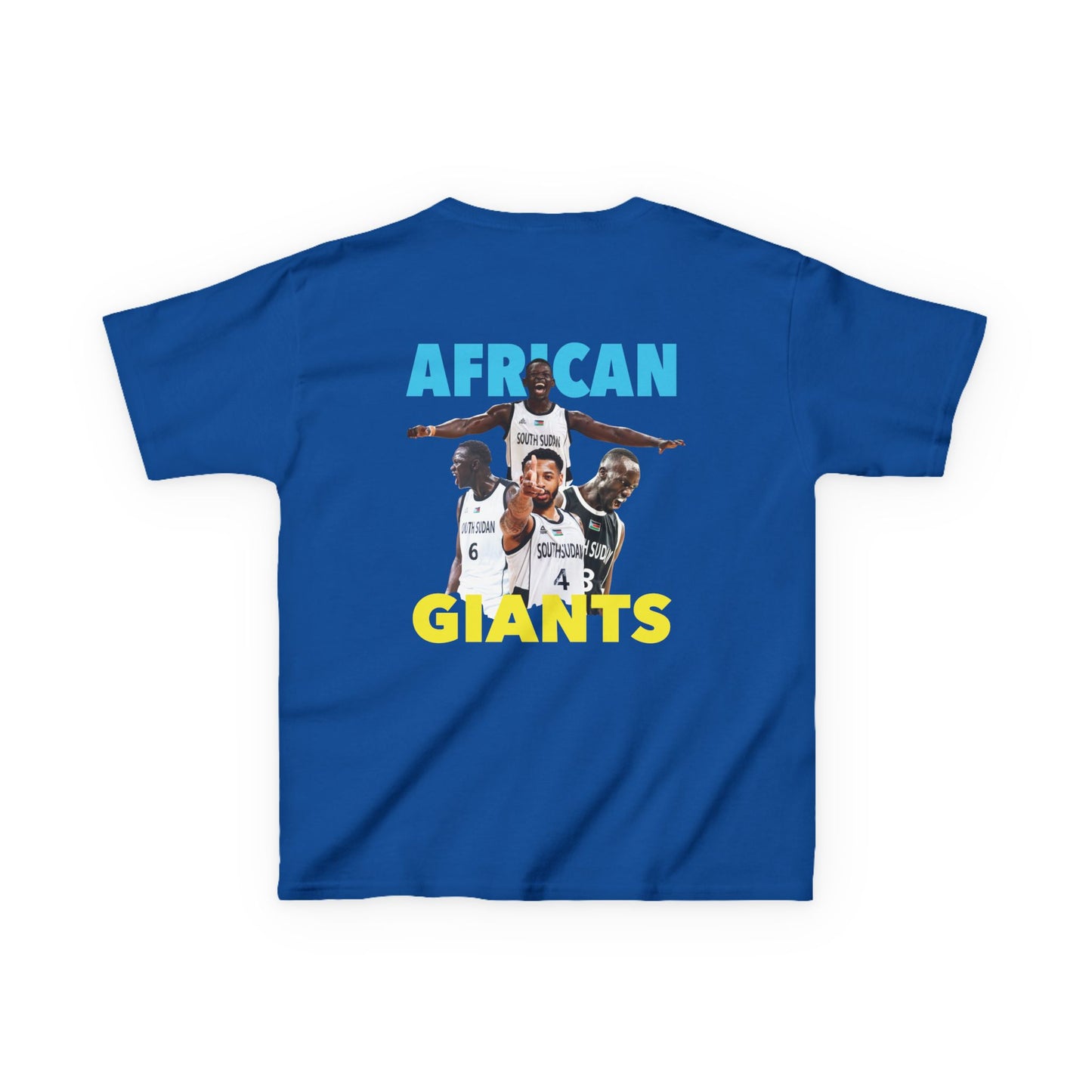 Kids Cotton Tee | African Giants Design, Youth T-Shirt, Sports Apparel, Birthday Gift, Basketball Fanwear, Fun Casual Tee