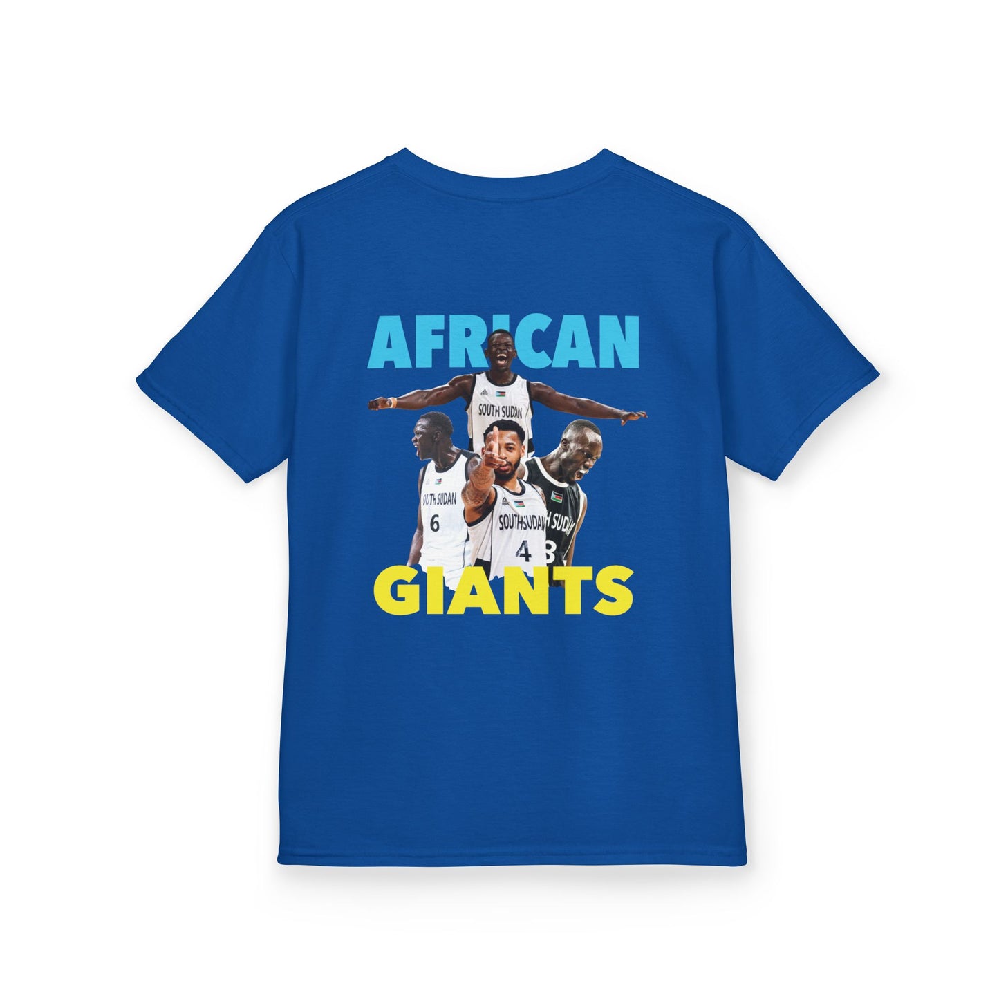 Kids Cotton Tee | African Giants Design, Youth T-Shirt, Sports Apparel, Birthday Gift, Basketball Fanwear, Fun Casual Tee