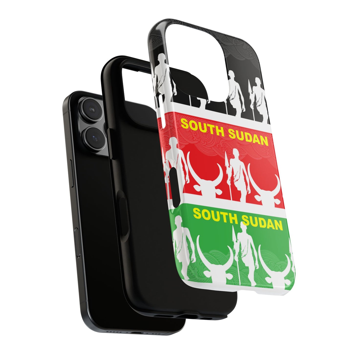 South Sudan Flag Phone Case, Tough Cases for Souvenirs, African Culture Gifts, Unique Phone Accessories, Travel Memento