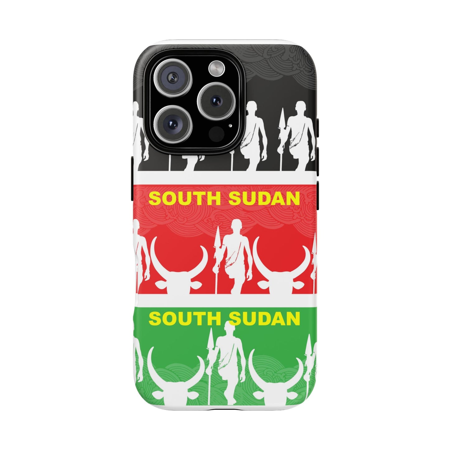 South Sudan Flag Phone Case, Tough Cases for Souvenirs, African Culture Gifts, Unique Phone Accessories, Travel Memento