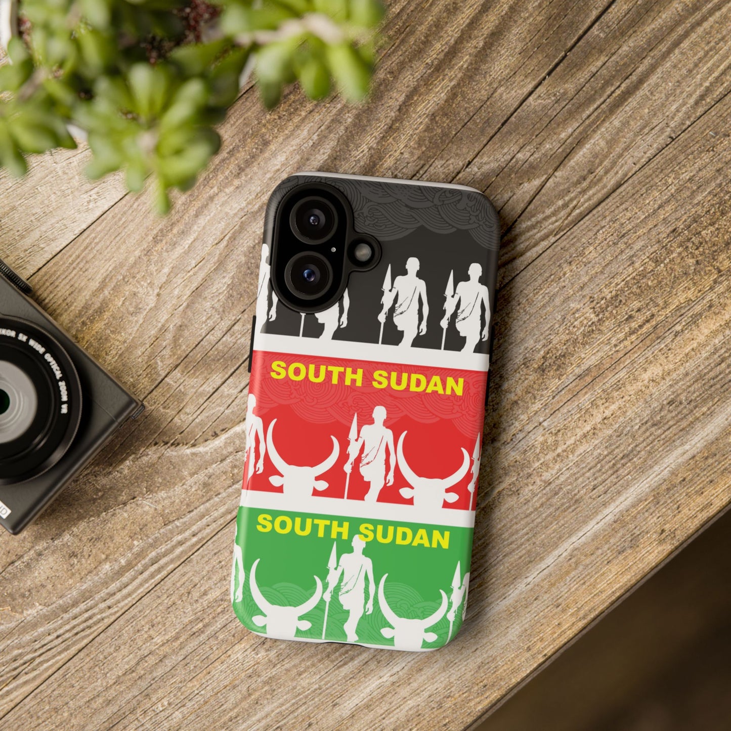 South Sudan Flag Phone Case, Tough Cases for Souvenirs, African Culture Gifts, Unique Phone Accessories, Travel Memento