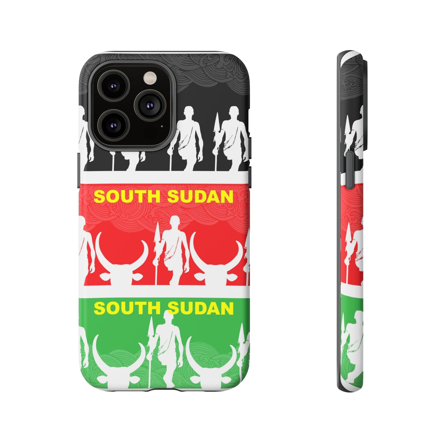 South Sudan Flag Phone Case, Tough Cases for Souvenirs, African Culture Gifts, Unique Phone Accessories, Travel Memento