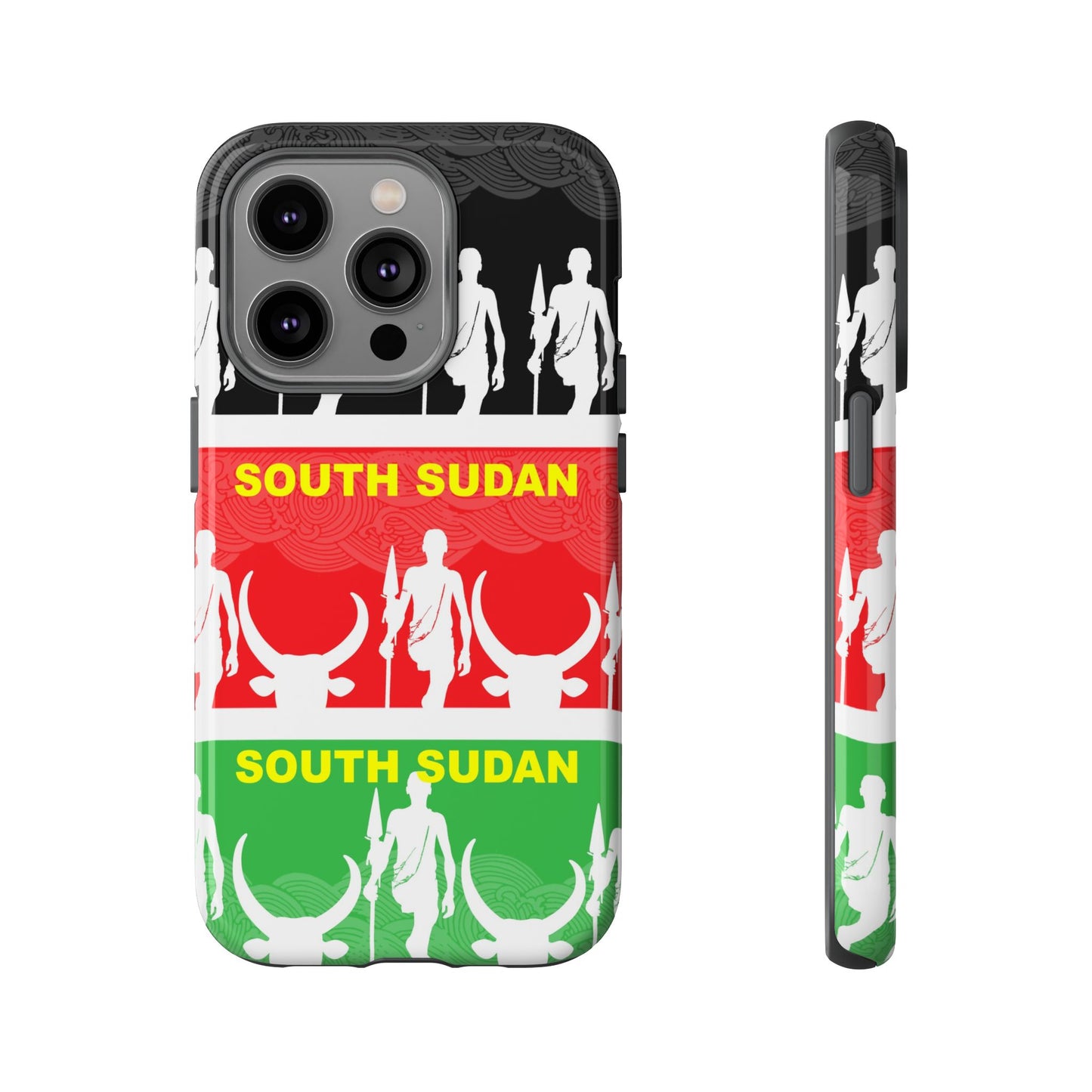 South Sudan Flag Phone Case, Tough Cases for Souvenirs, African Culture Gifts, Unique Phone Accessories, Travel Memento