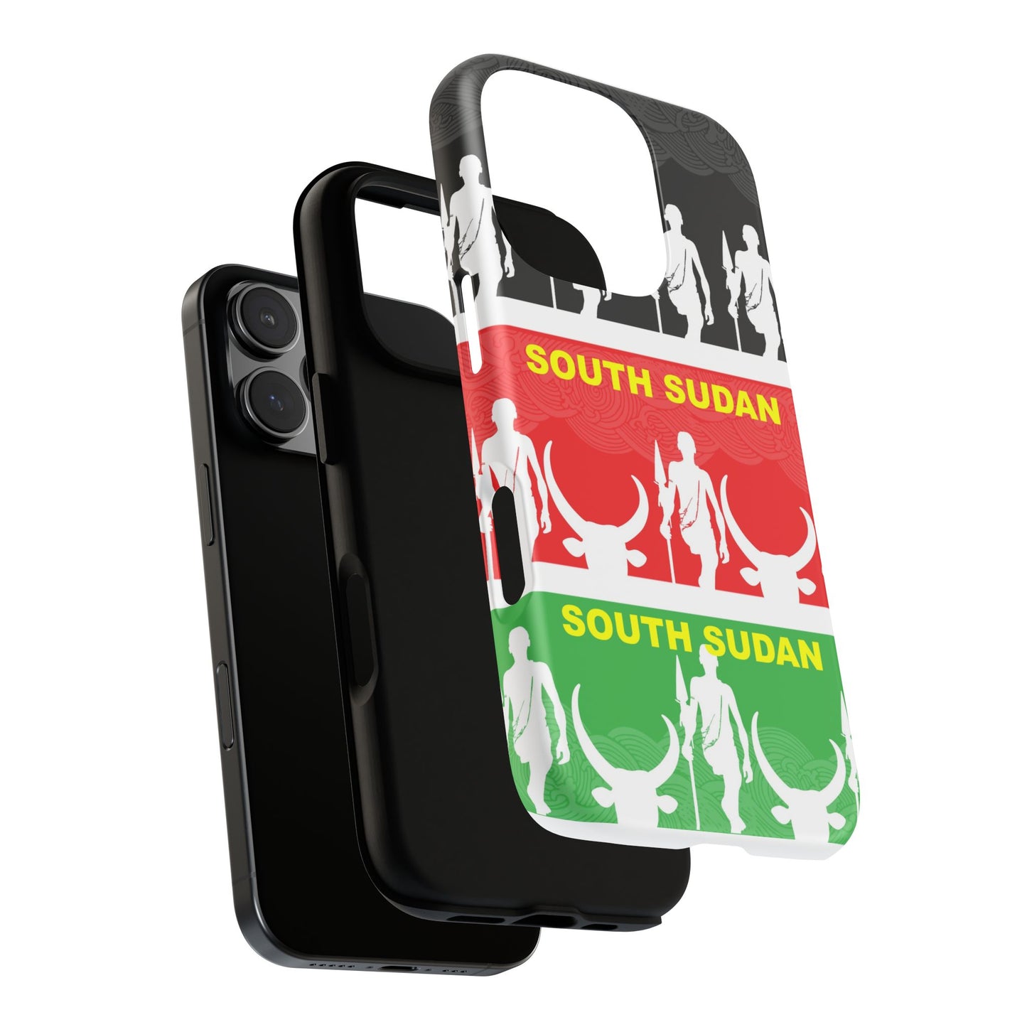 South Sudan Flag Phone Case, Tough Cases for Souvenirs, African Culture Gifts, Unique Phone Accessories, Travel Memento