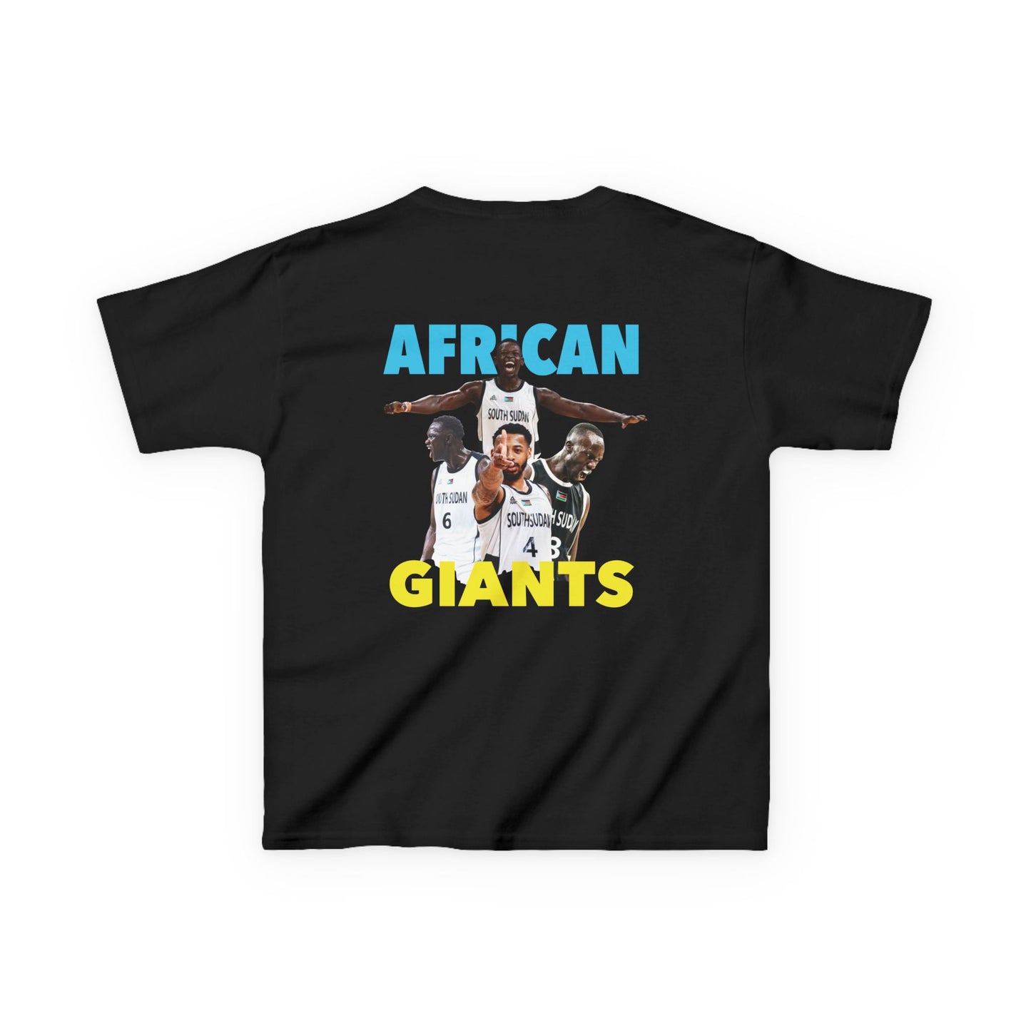 Kids Cotton Tee | African Giants Design, Youth T-Shirt, Sports Apparel, Birthday Gift, Basketball Fanwear, Fun Casual Tee
