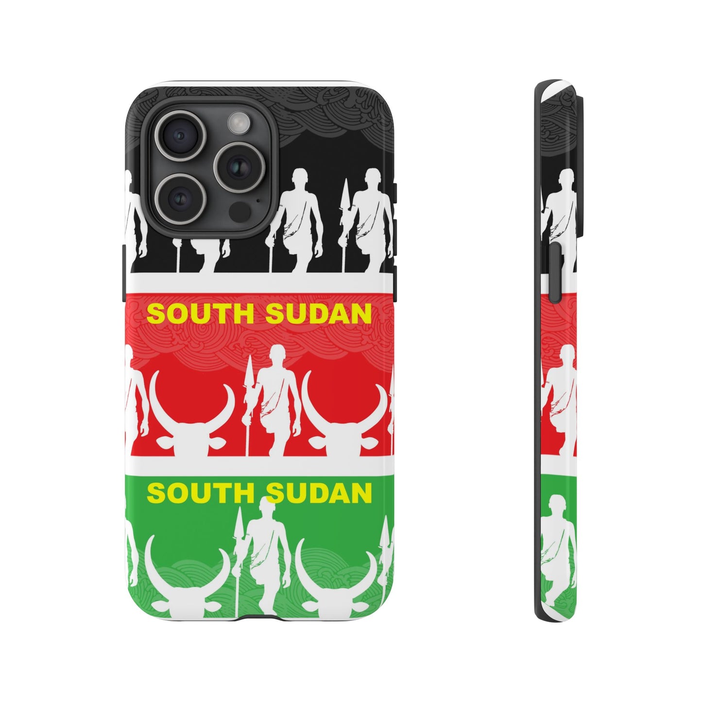 South Sudan Flag Phone Case, Tough Cases for Souvenirs, African Culture Gifts, Unique Phone Accessories, Travel Memento