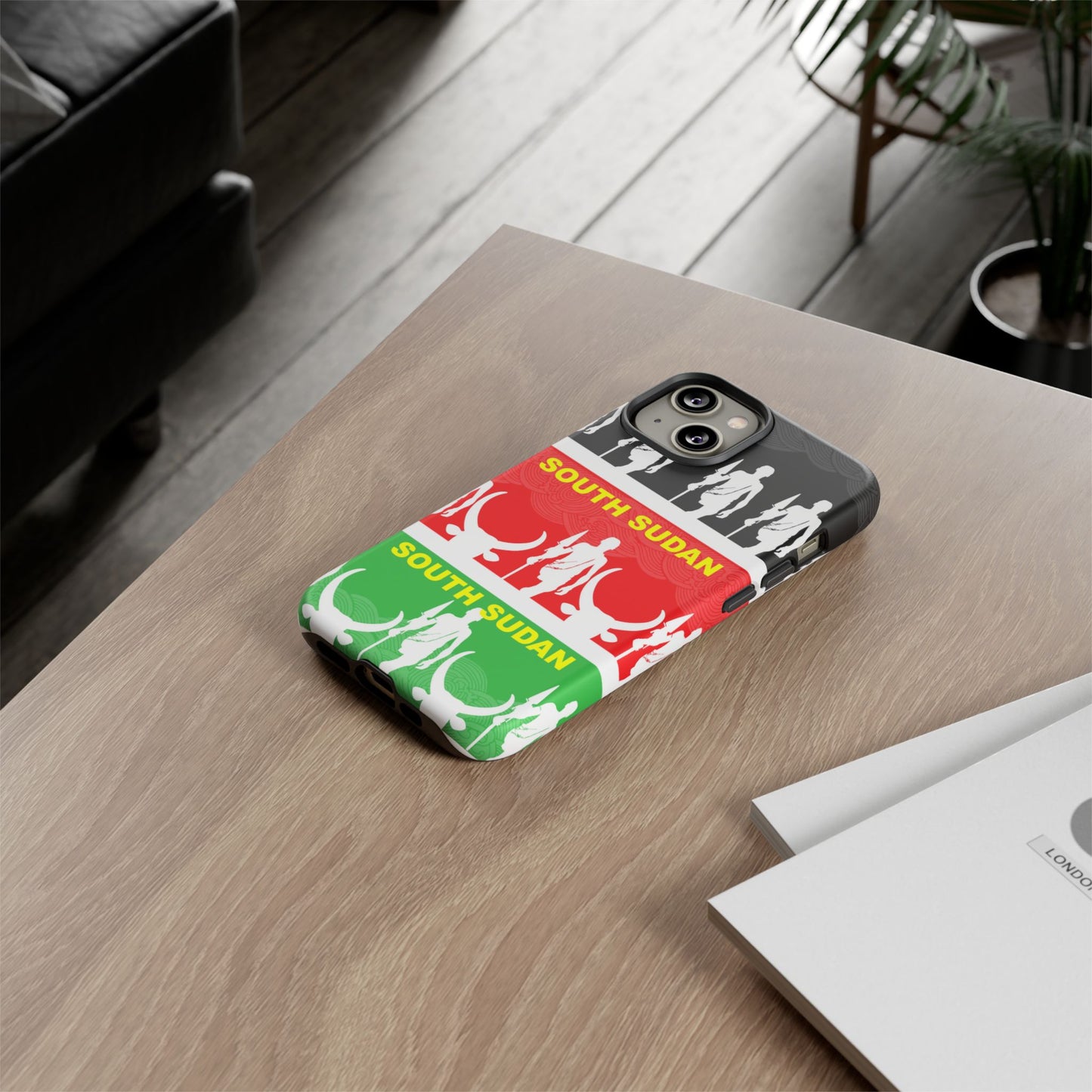 South Sudan Flag Phone Case, Tough Cases for Souvenirs, African Culture Gifts, Unique Phone Accessories, Travel Memento